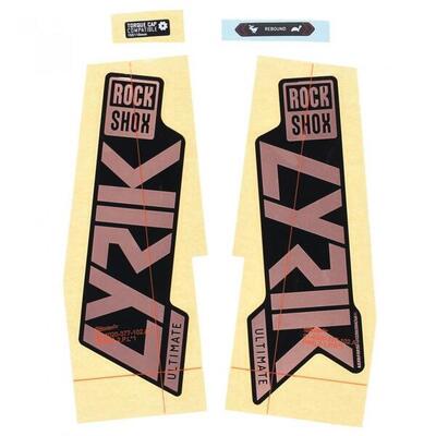 RockShox Gabel Decal-Kit Lyrik Ultimate 27|29 Zoll 11.4018.105.047 matte Cop...