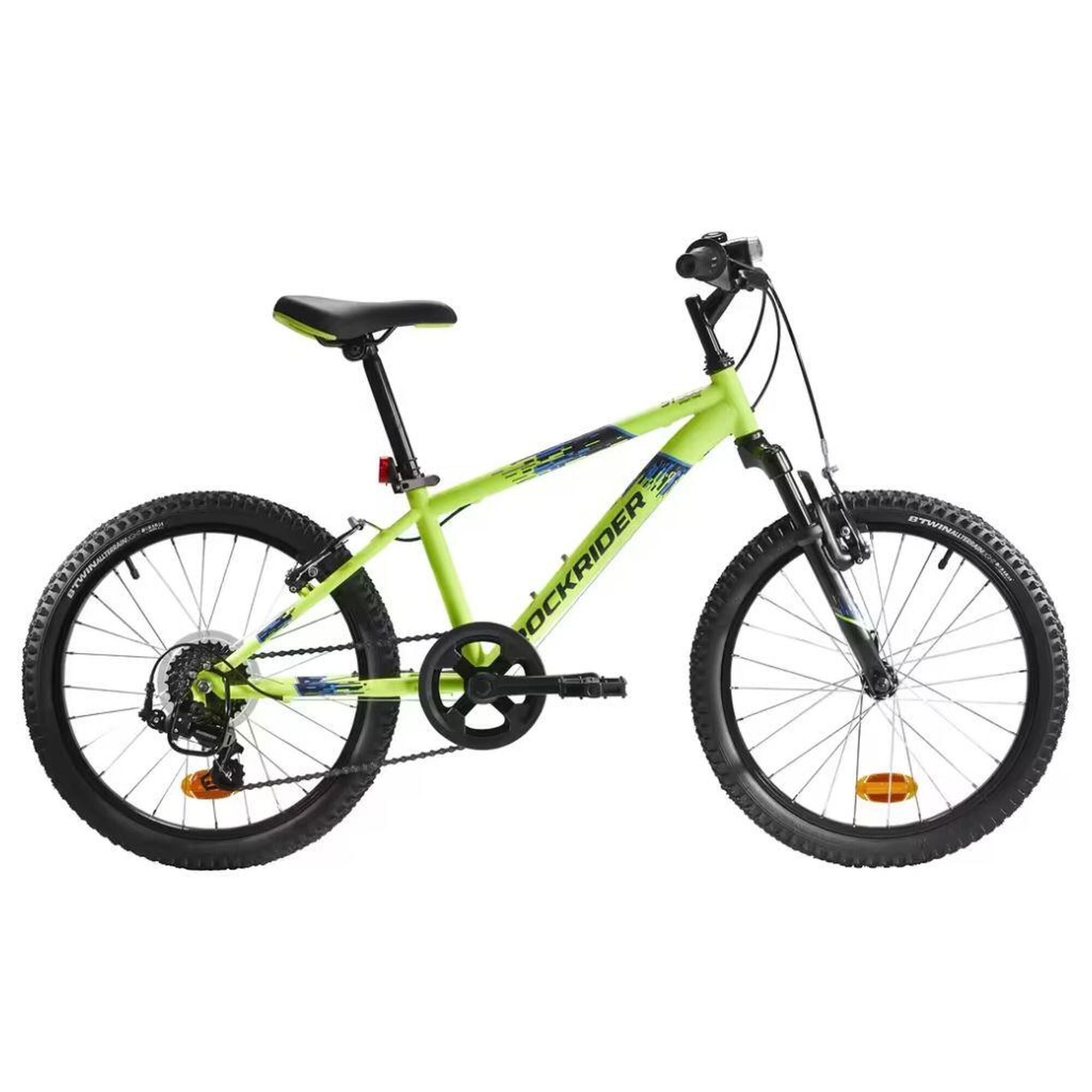 Refurbished Lightly Used Kids Mountain Bike Btwin ST 500 RR 20 inch Yellow