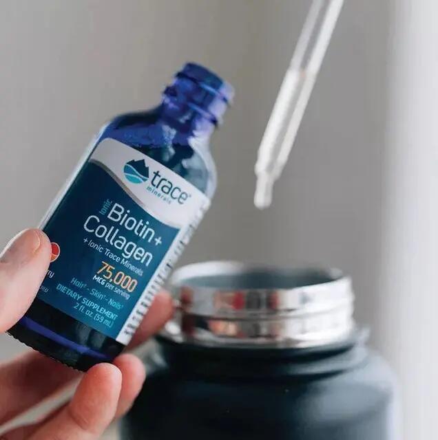 Trace Minerals Ionos Biotin + Kollagén Eper Mangó ízben 59ml 2/6