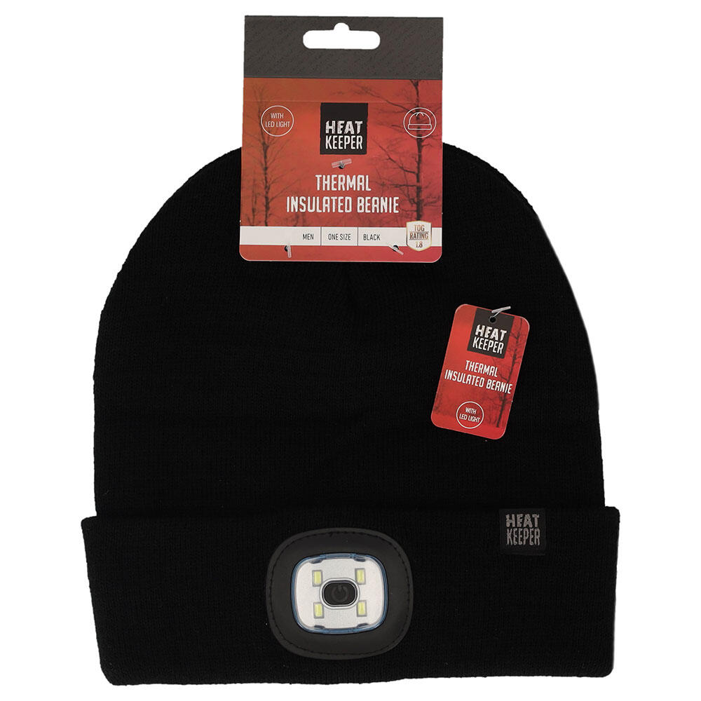 Chapeau thermique avec lumière LED rechargeable Noir 5/5