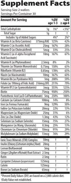 Trace Minerals Multivitamin rágótabletta Gyerekeknek Erdei Cseresznye ízben 60db 3/5