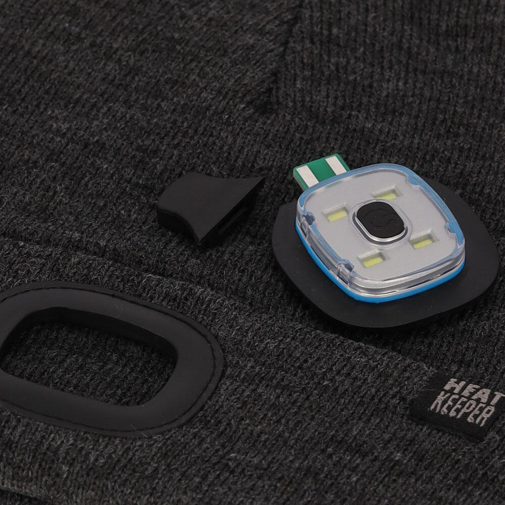 Bonnet thermique avec lumière LED rechargeable Anthracite 4/5