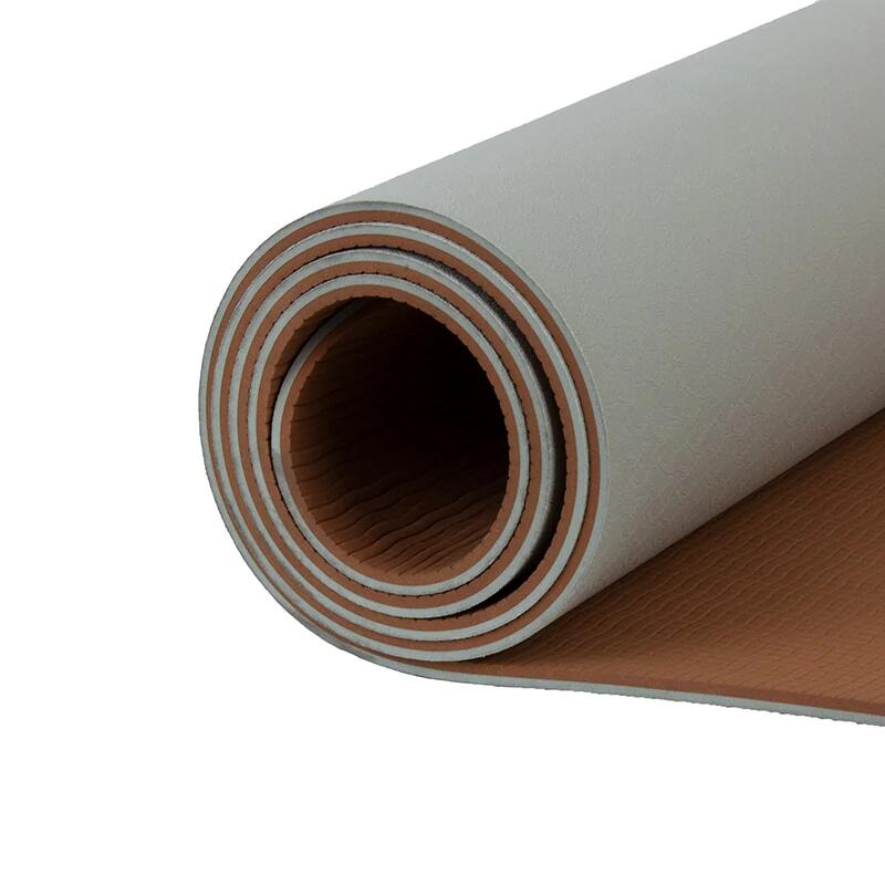 Materassino da yoga 173 x 61 x 0,6 cm TPE grigio 2/4