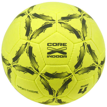 Hallenfußball CoreX Indoor Größe 4 Fußball Unisex Gelb-Schwarz