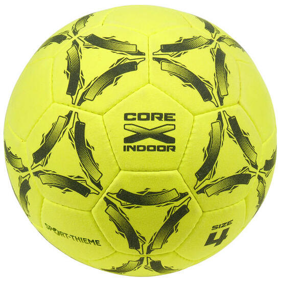 Hallenfußball CoreX Indoor Größe 4 Fußball Unisex Gelb-Schwarz