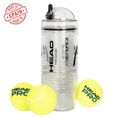 Tennis en padel bal drukregelaar | head x3 (luchtpomp niet inbegrepen)