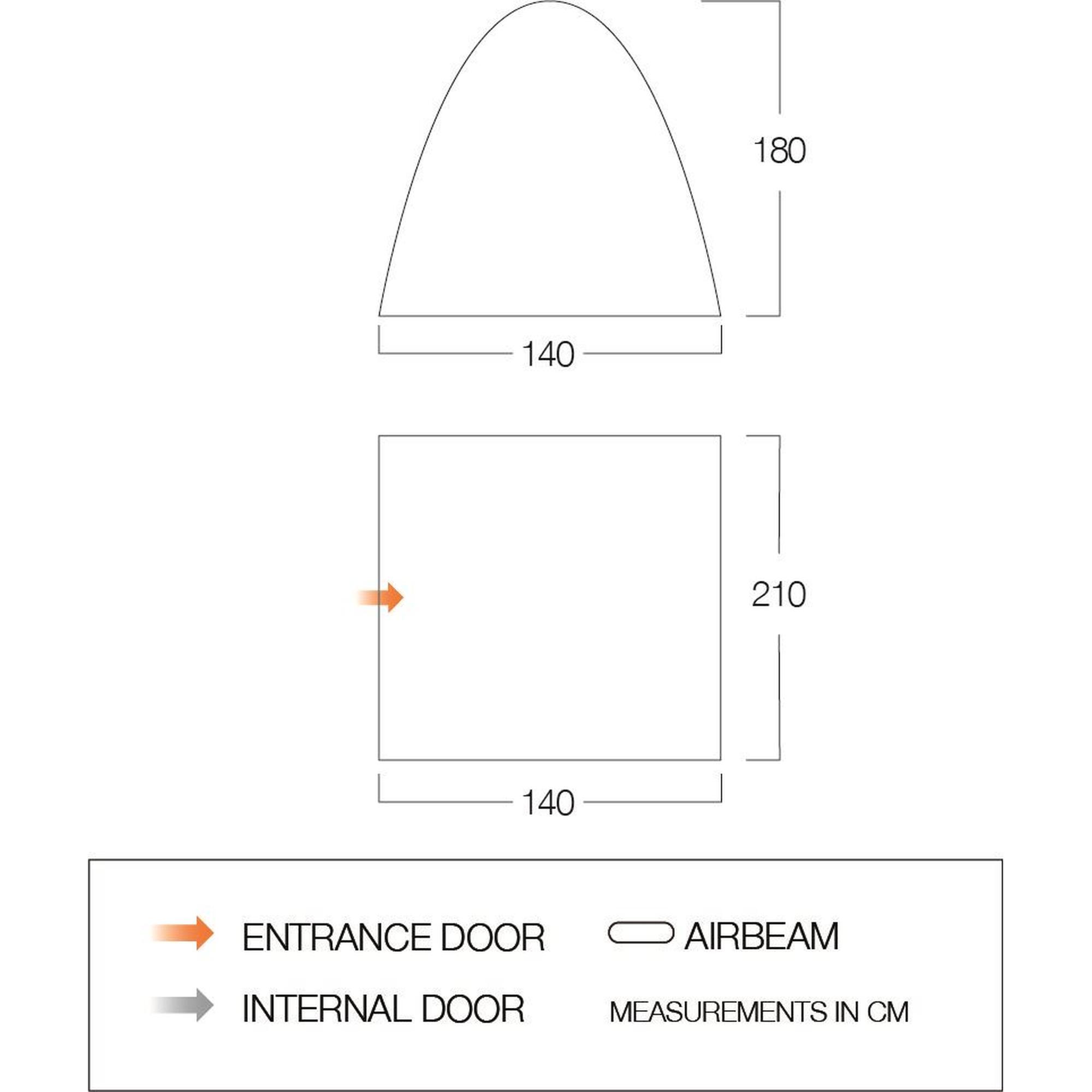 Vango Free-Standing Midnight Bedroom Inner Tent for Tents 3/3