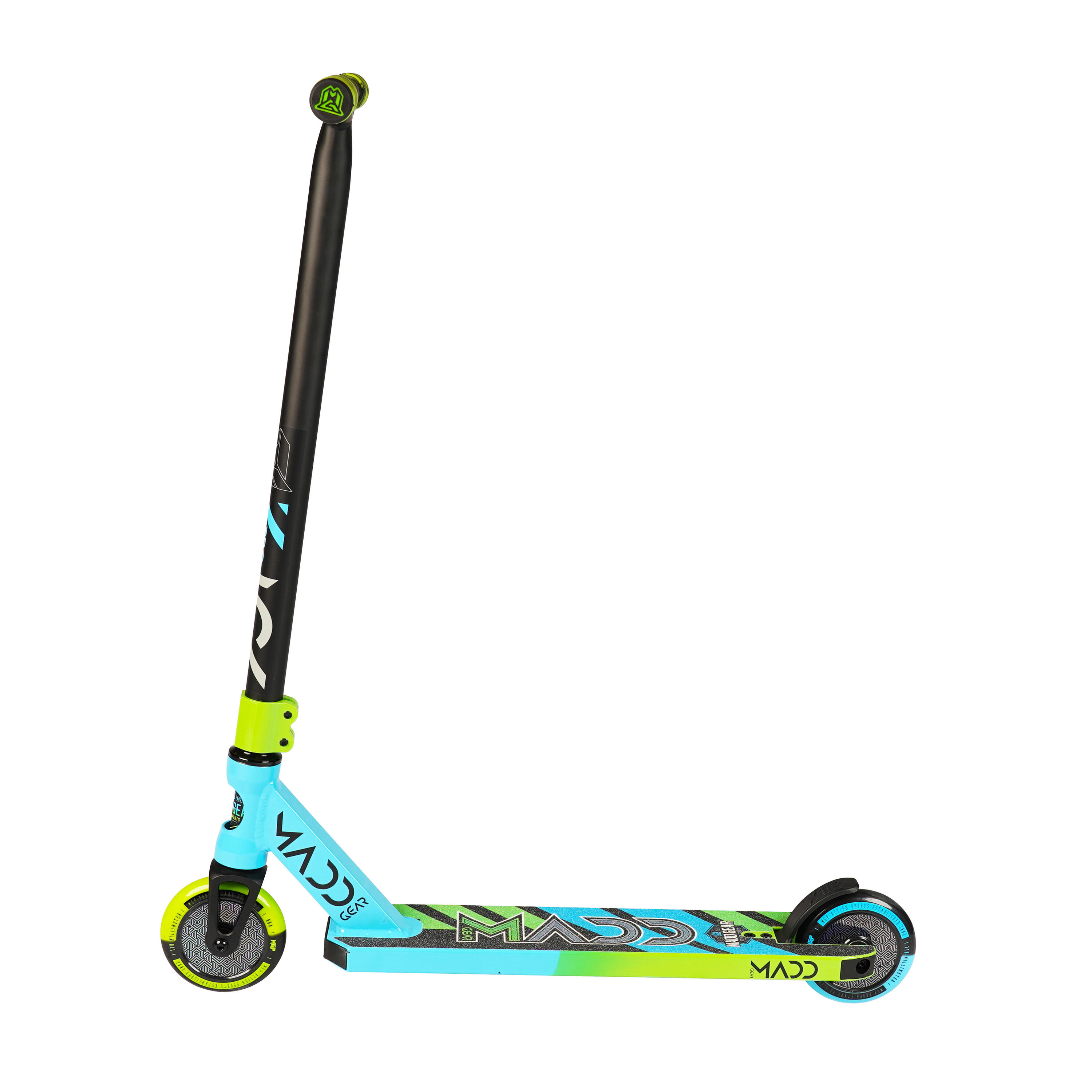 Stunt Scooter Freestyle Roller MGP Madd Gear Kick Pro blau - grün 2/5