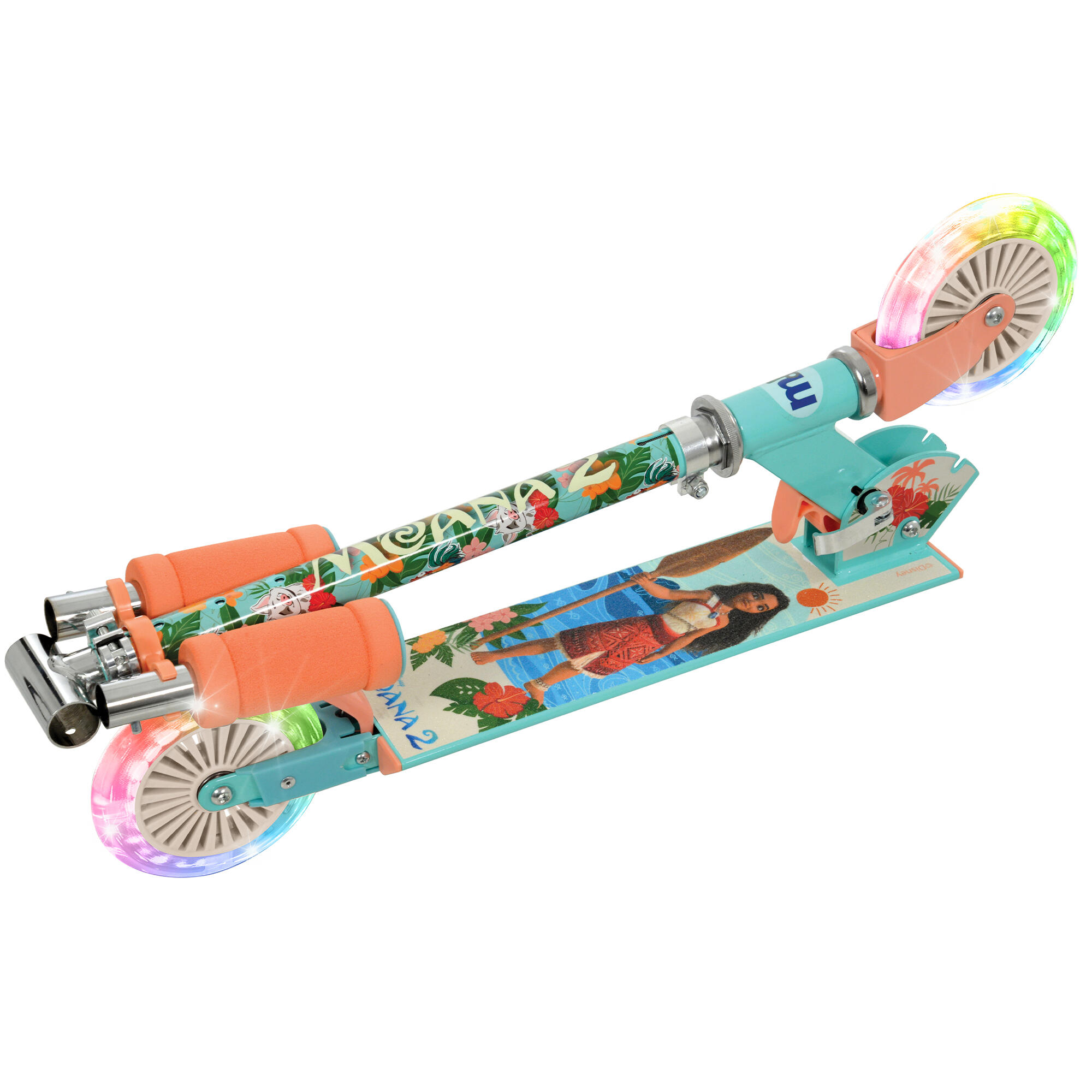 MoVe Moana Folding Inline Scooter with Light Up Wheels 6/6