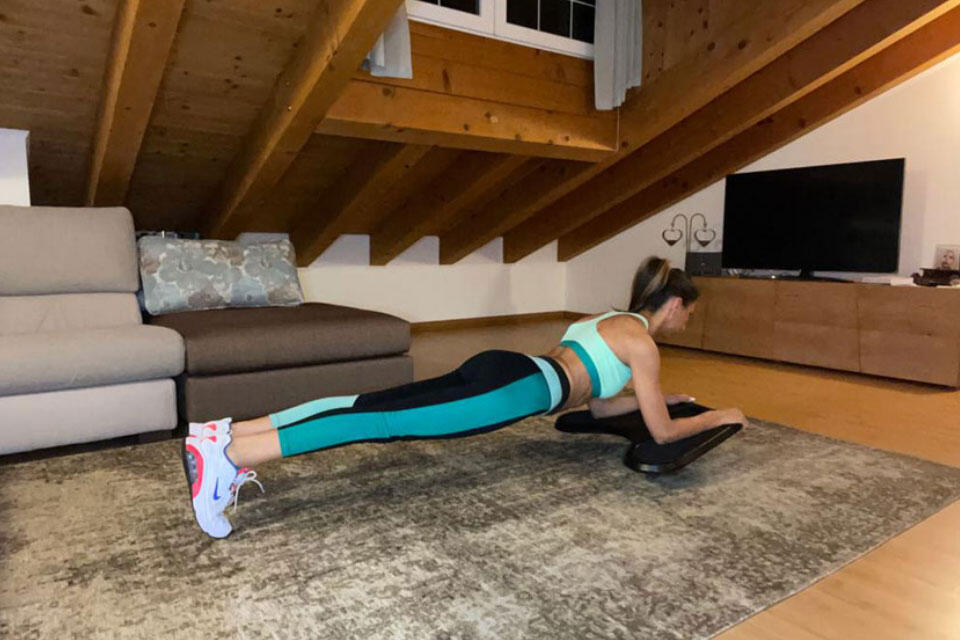 Tavola balance board propriocettiva per plank, fitness, core e addominali 5/9