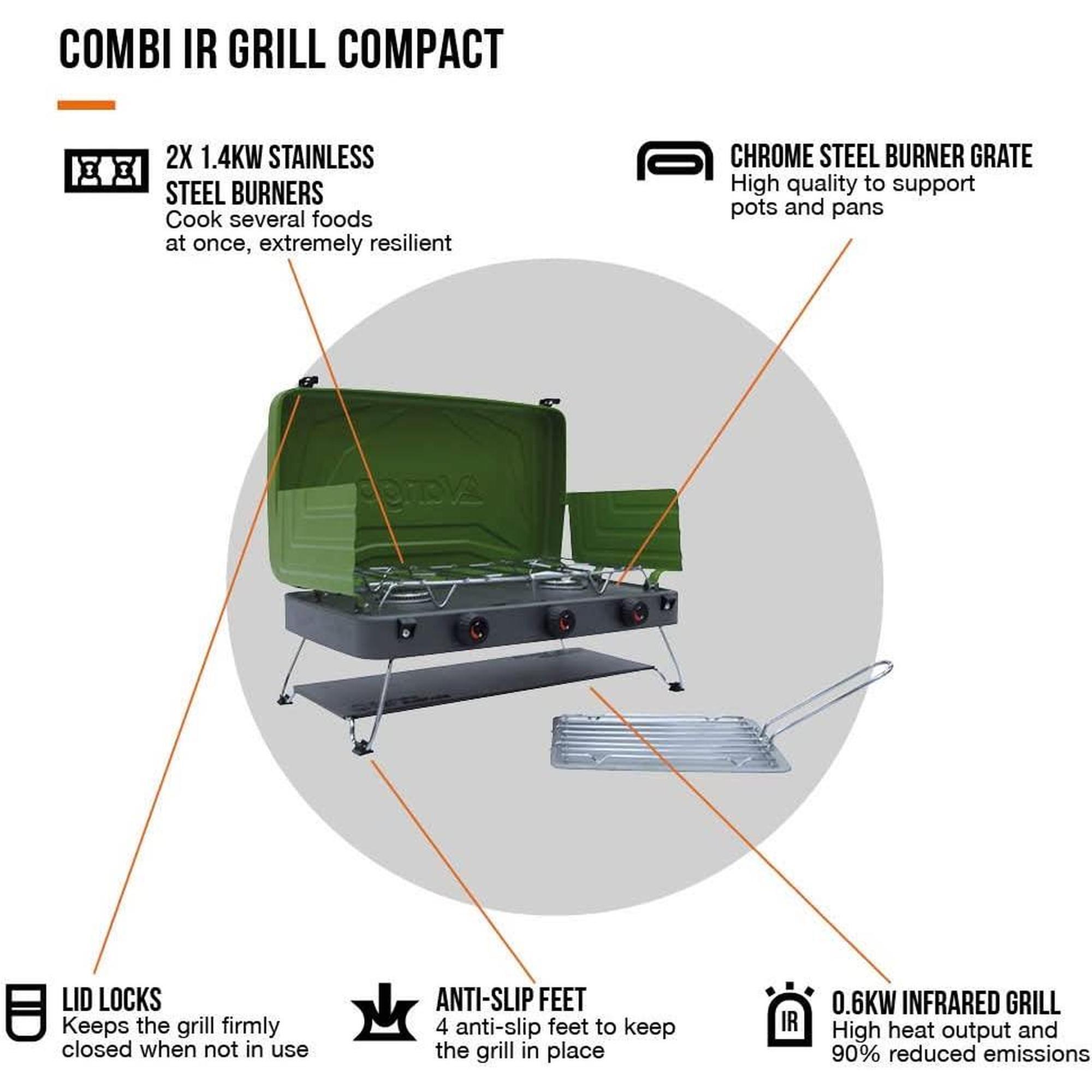 Kuchenka z grillem Vango Combi IR Grill Compact 2/7
