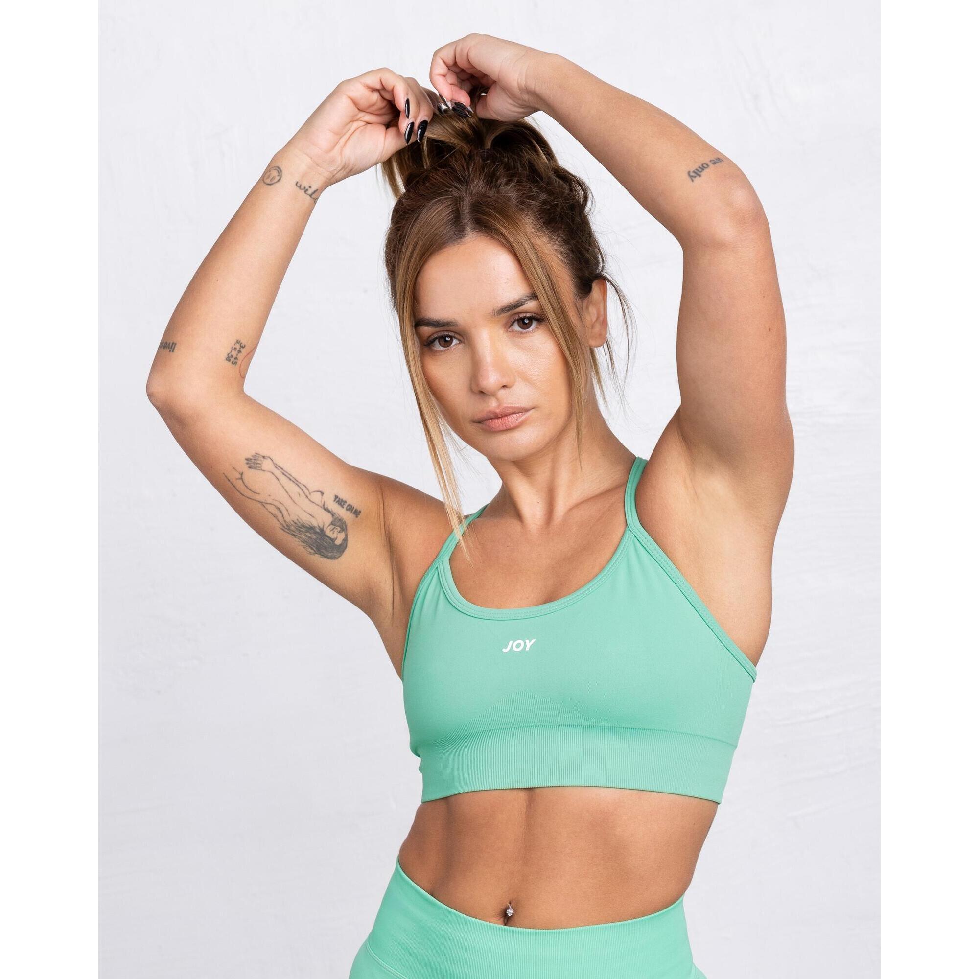 Joy Studio - Brassière Sculpt Scrunch - Vert - Brassière - Vert - 40 M - Decathlon