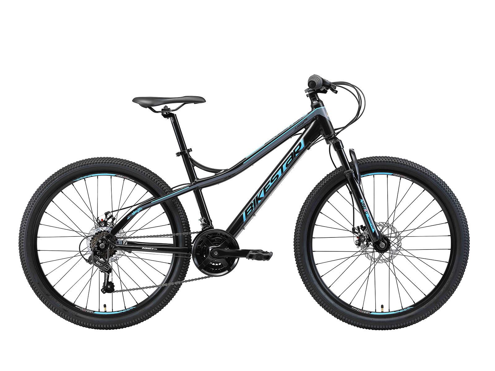 BIKESTAR Bikestar Hardtail MTB Alu 26 inch 21 Speed Zwart/blauw