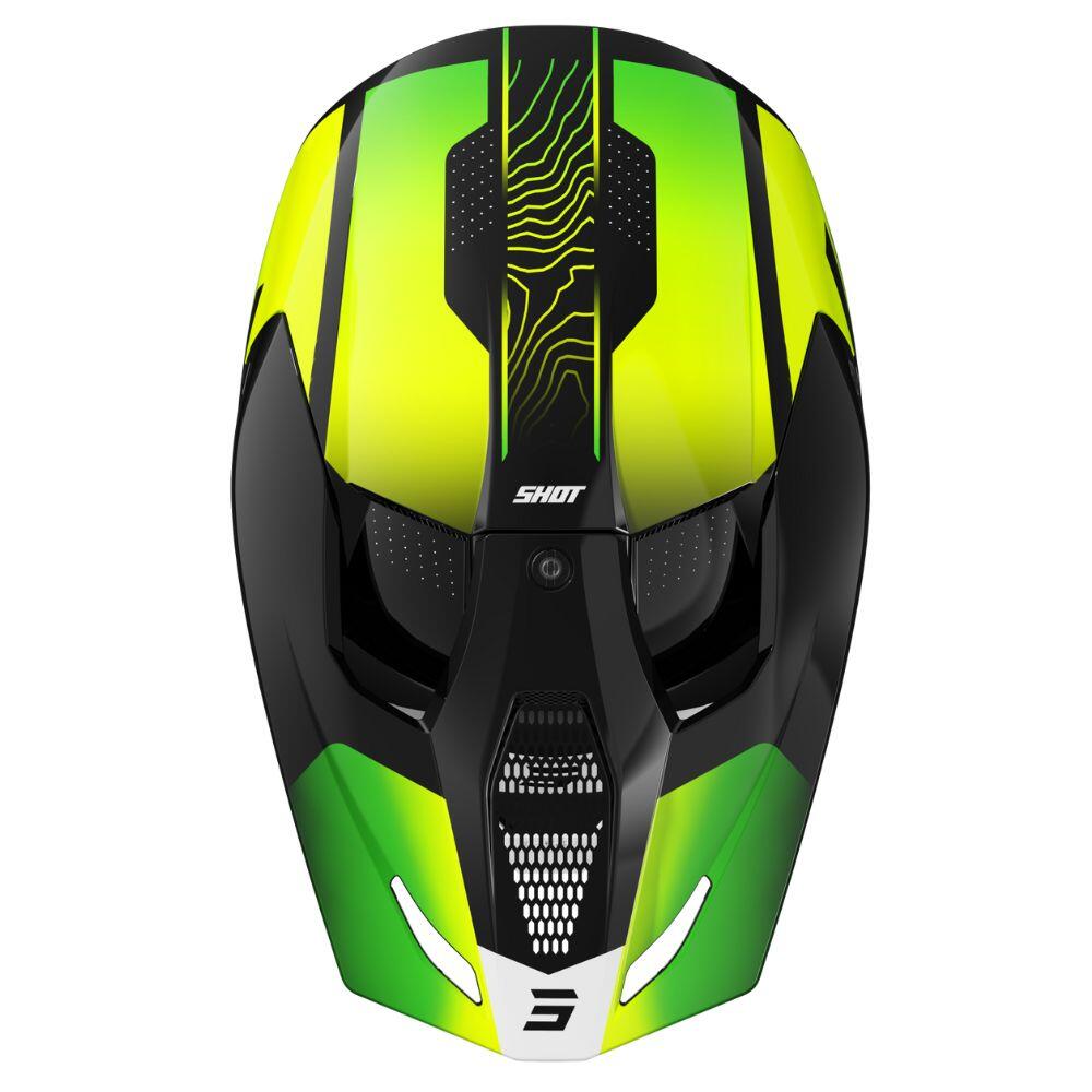 Casque Intégral Shot Furious - Apex Jaune Neon 3/3