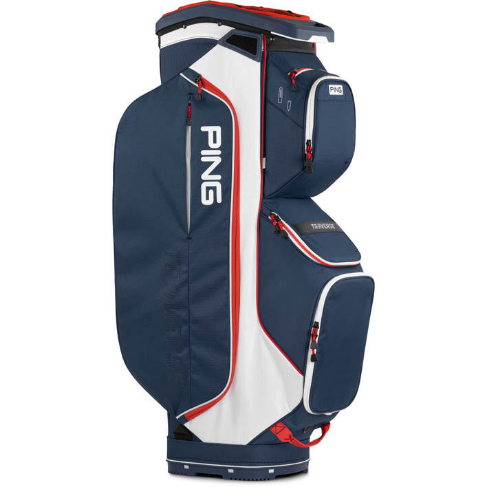 T03 TRAVERSE GOLF CART BAG - NAVY/RED/WHITE