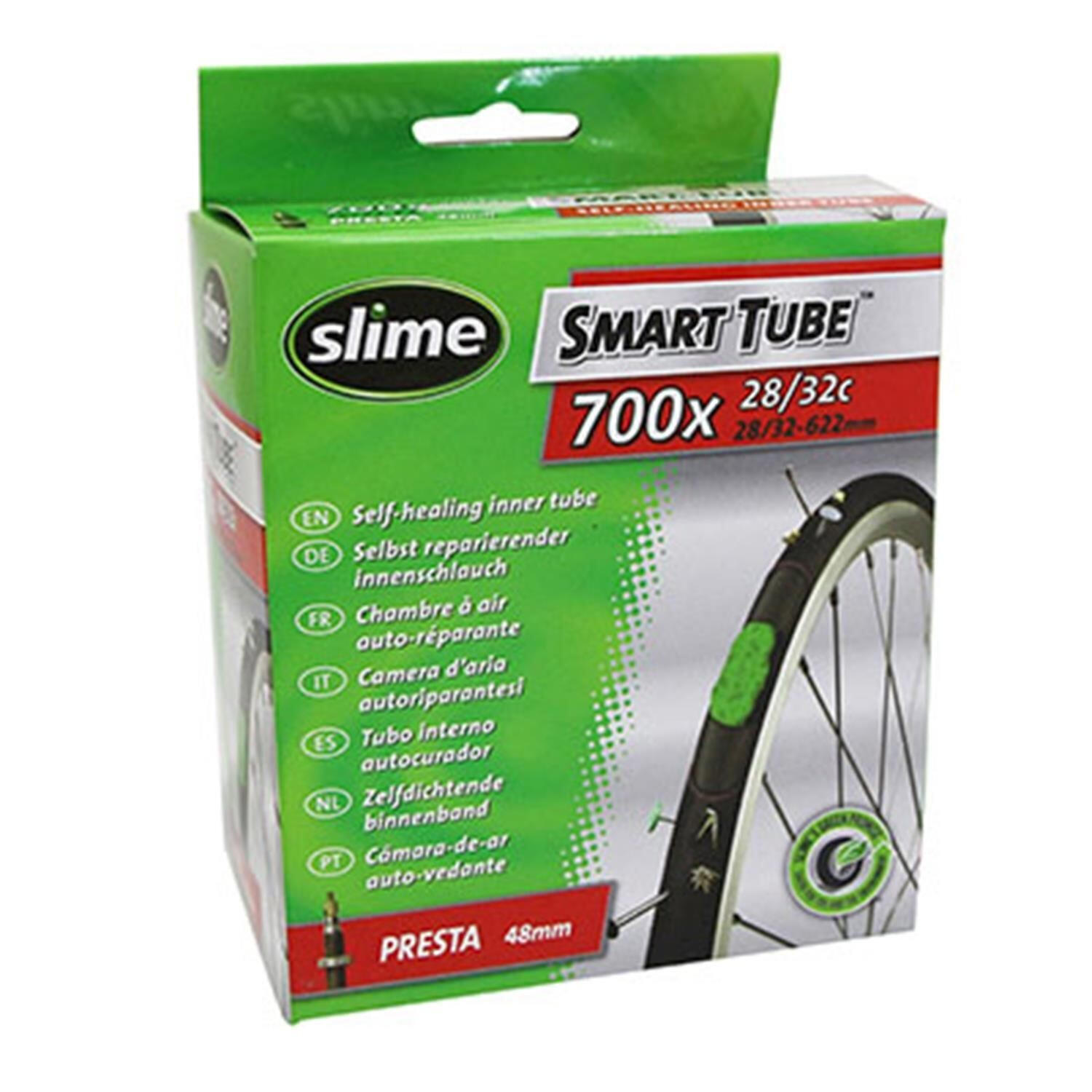 Câmara de ar da válvula Presta com fluido anti-perfuração Slime 700 x 28-35