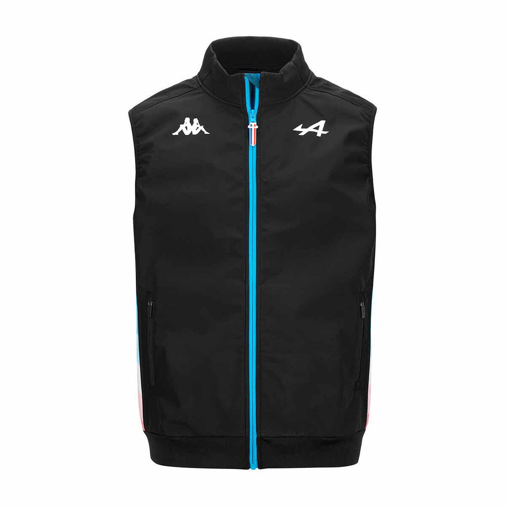 Kappa Boys' Aboslend Black/Turquoise Sleeveless Jacket