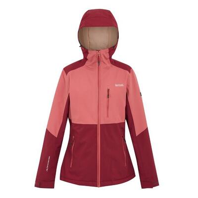 Dames kelora geïsoleerde waterdichte jas (rumba rood/mineraal rood)