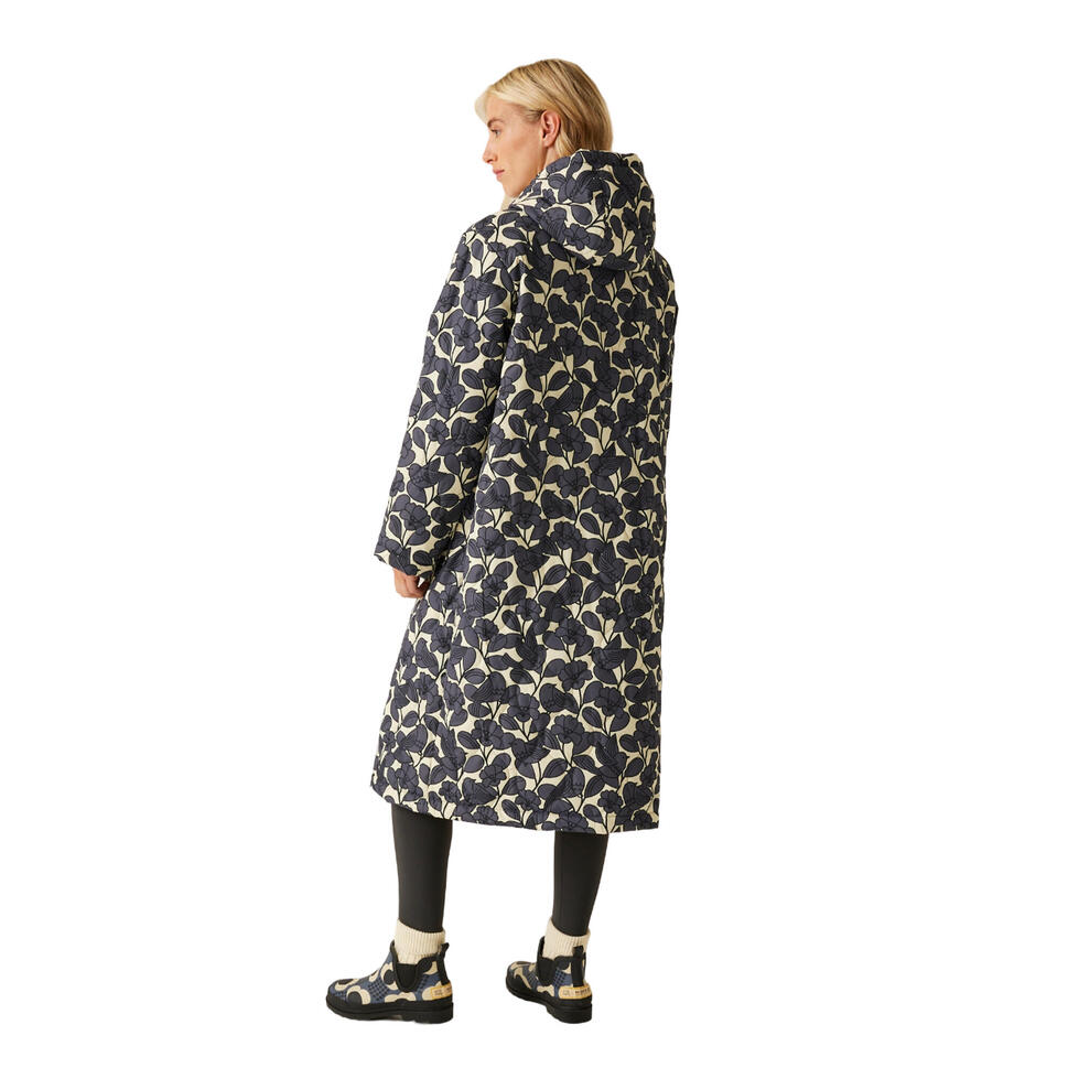 Kurtka Długa Pikowana Damska Orla Kiely Birdy