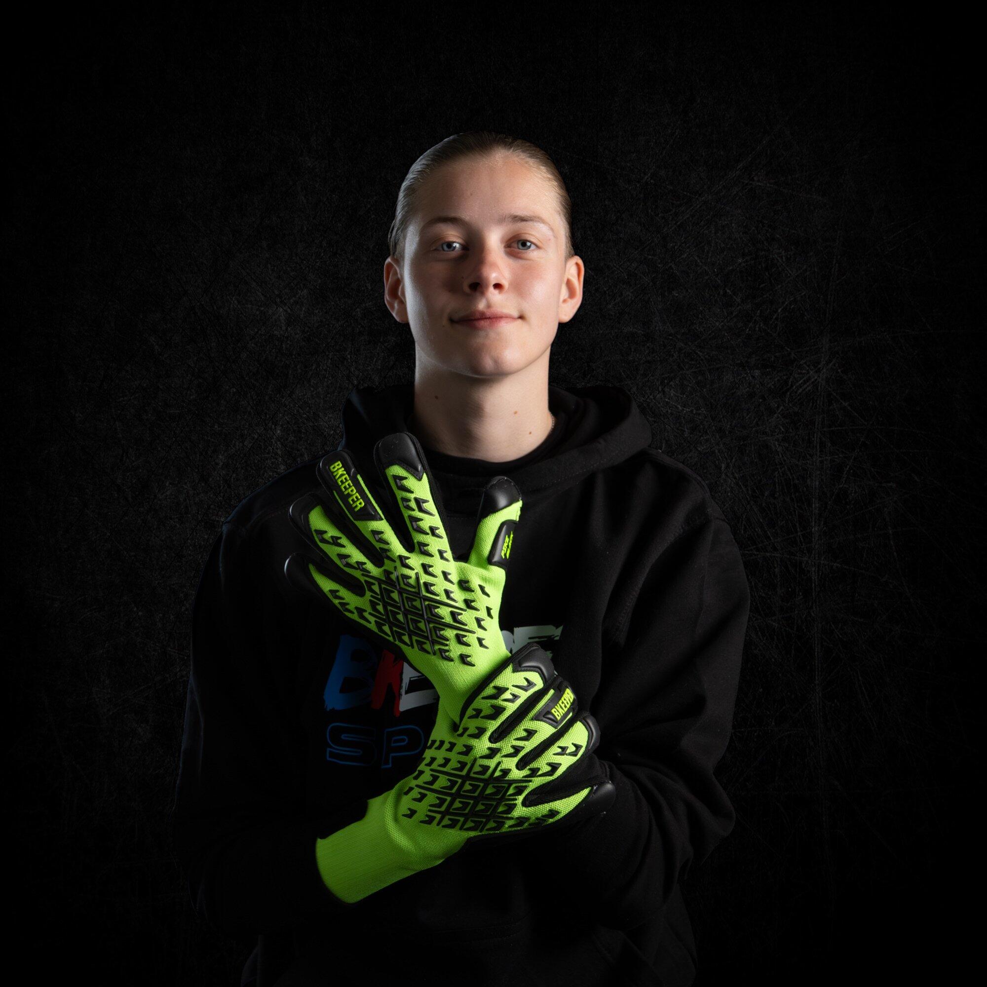 Gants de gardien de football adulte Pike Green 5/8