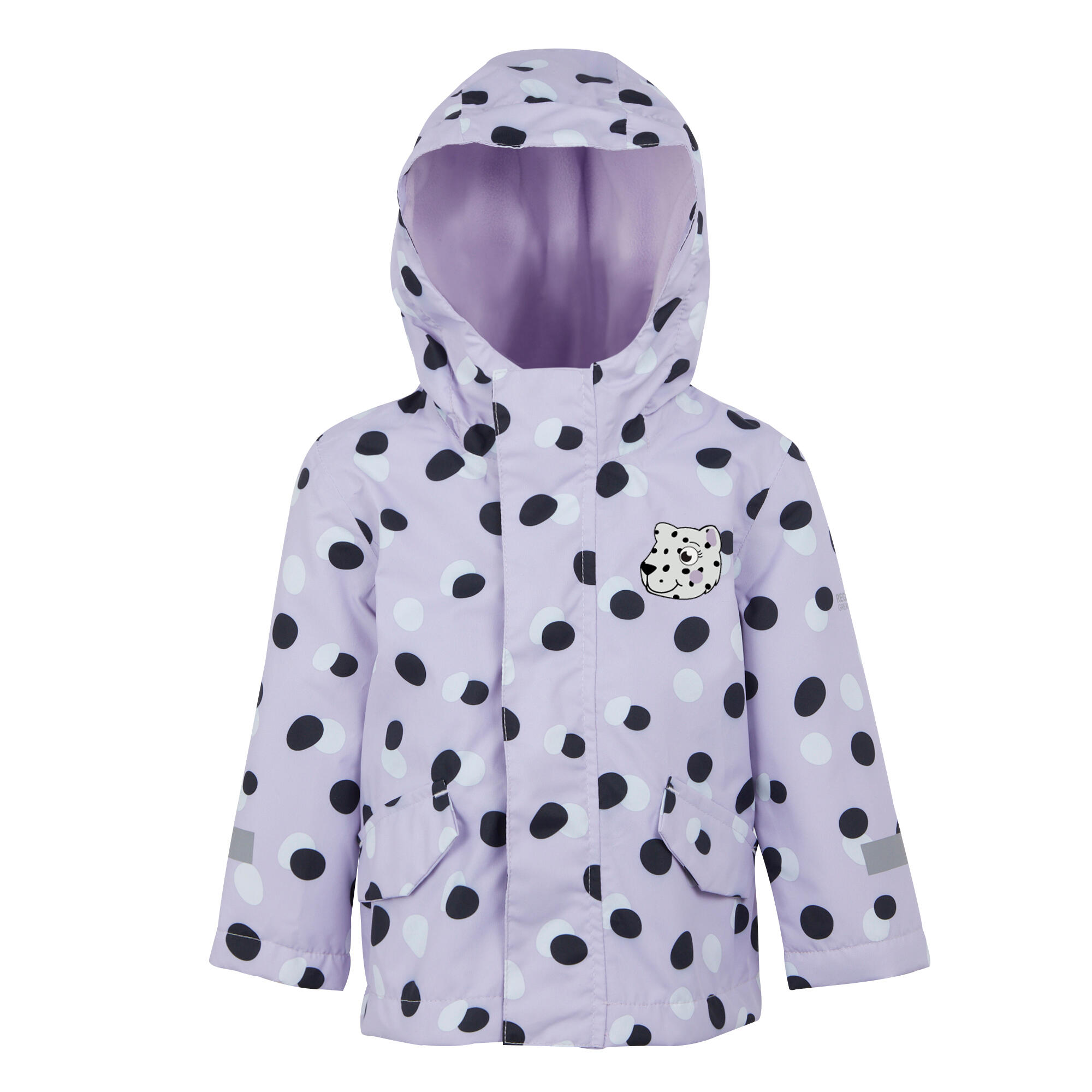 REGATTA Giacca Impermeabile Bambini Regatta Shyla The Leopard Lilac Frost