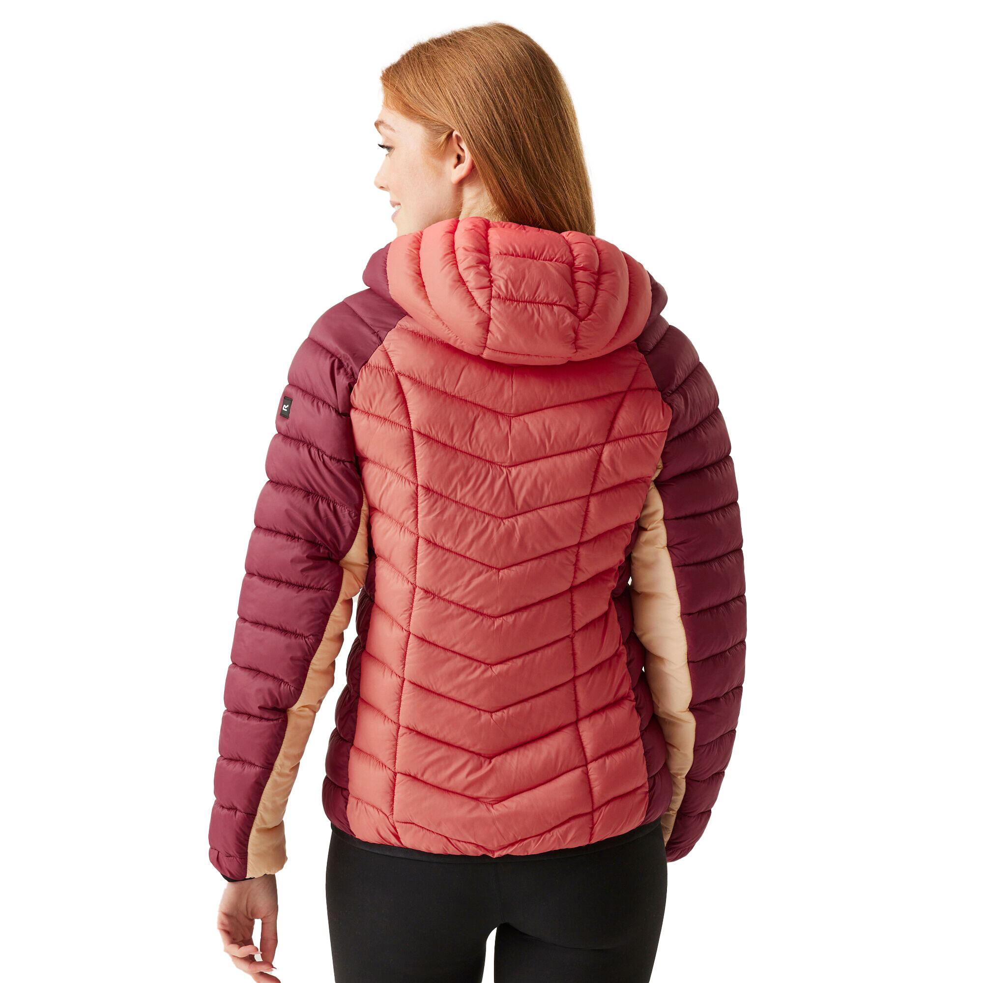 Womens/Ladies Dalent Quilted Hooded Jacket (Rumba Red/Mineral Red) 3/5