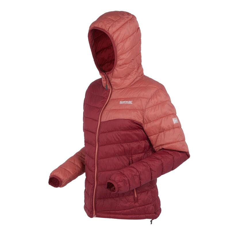Veste À Capuche HILLPACK Femme (Rouge Foncé / Rouge Clair)