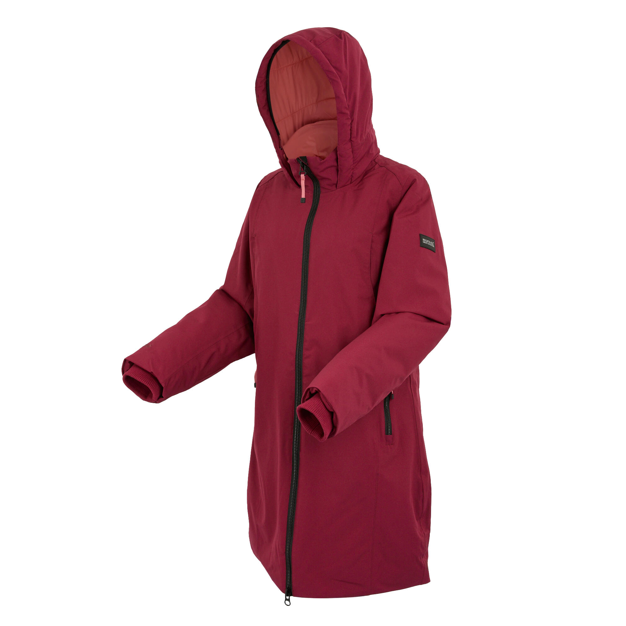 Veste Imperméable YEWBANK Femme (Rouge Foncé / Rouge Clair) 3/5