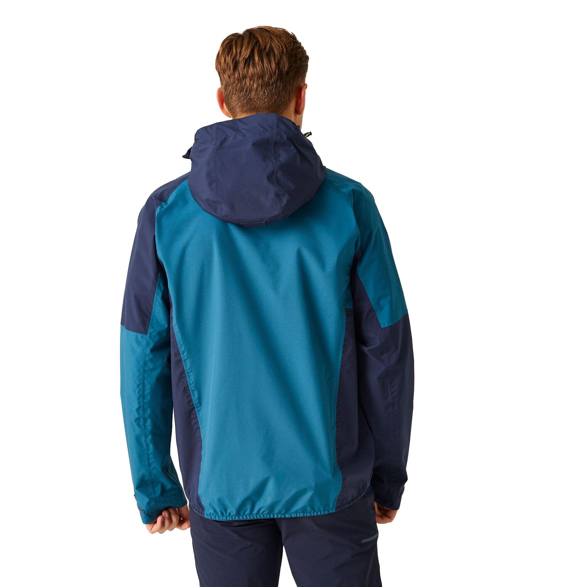"Deserto II" Jacke Wasserfest für Herren Leuchtend Blau/Marineblau 4/5