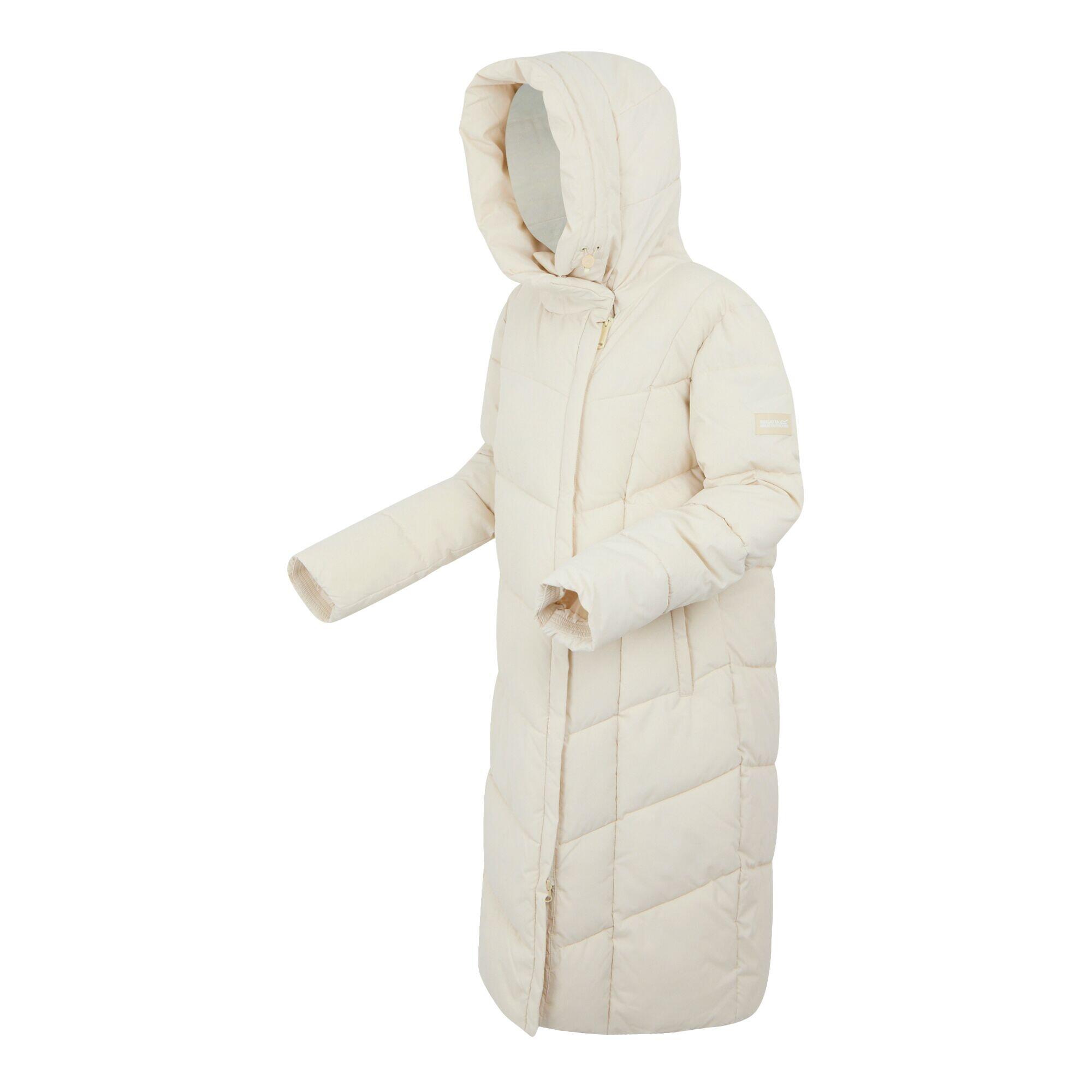 Womens/Ladies Nurie Quilted Jacket (Light Vanilla) 3/5