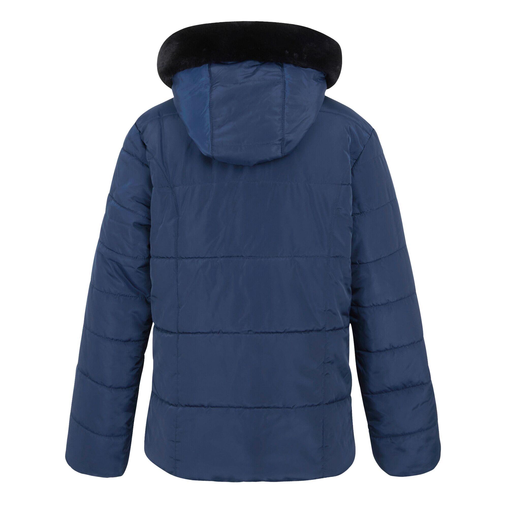 Womens/Ladies Winnie Quilted Jacket (Navy) 2/5
