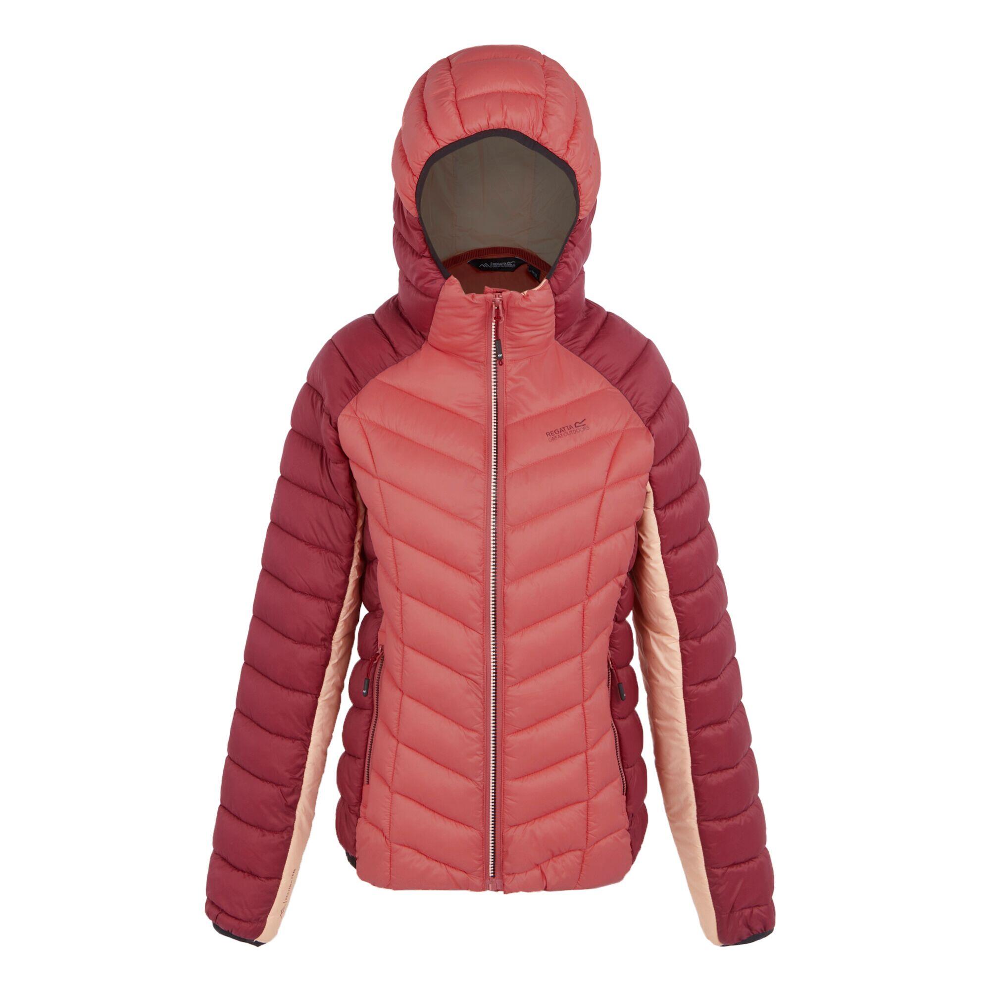 Womens/Ladies Dalent Quilted Hooded Jacket (Rumba Red/Mineral Red) 1/5