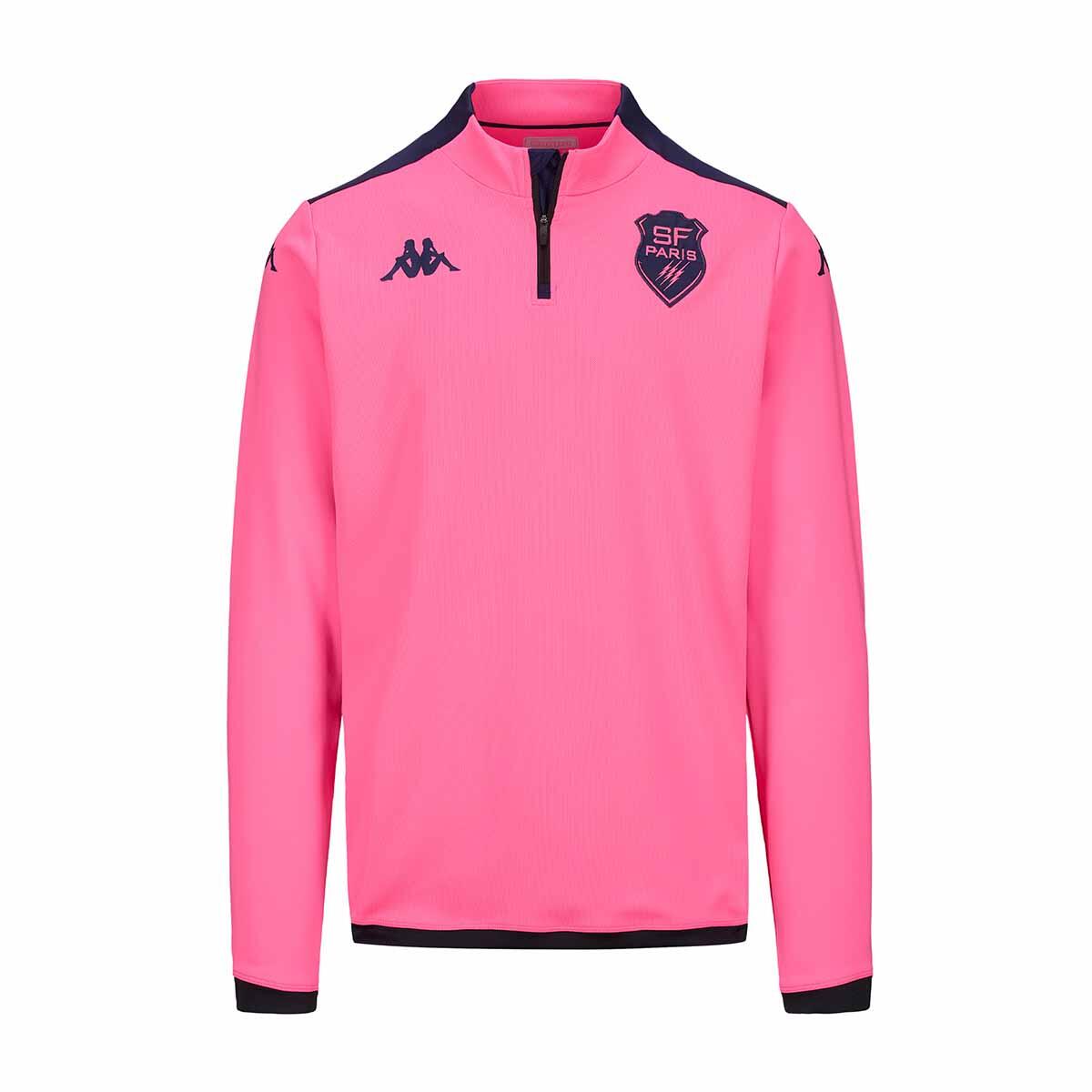 Kappa - Sweatshirt De Rugby Homme Ablas Pro 8 Stade Francais Paris - Sweat-shirt - Rose - S - Decathlon