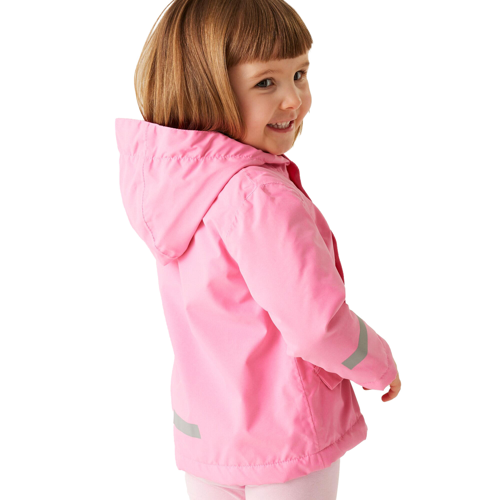Childrens/Kids Luna The Unicorn Waterproof Jacket (Sweet Pink) 4/5