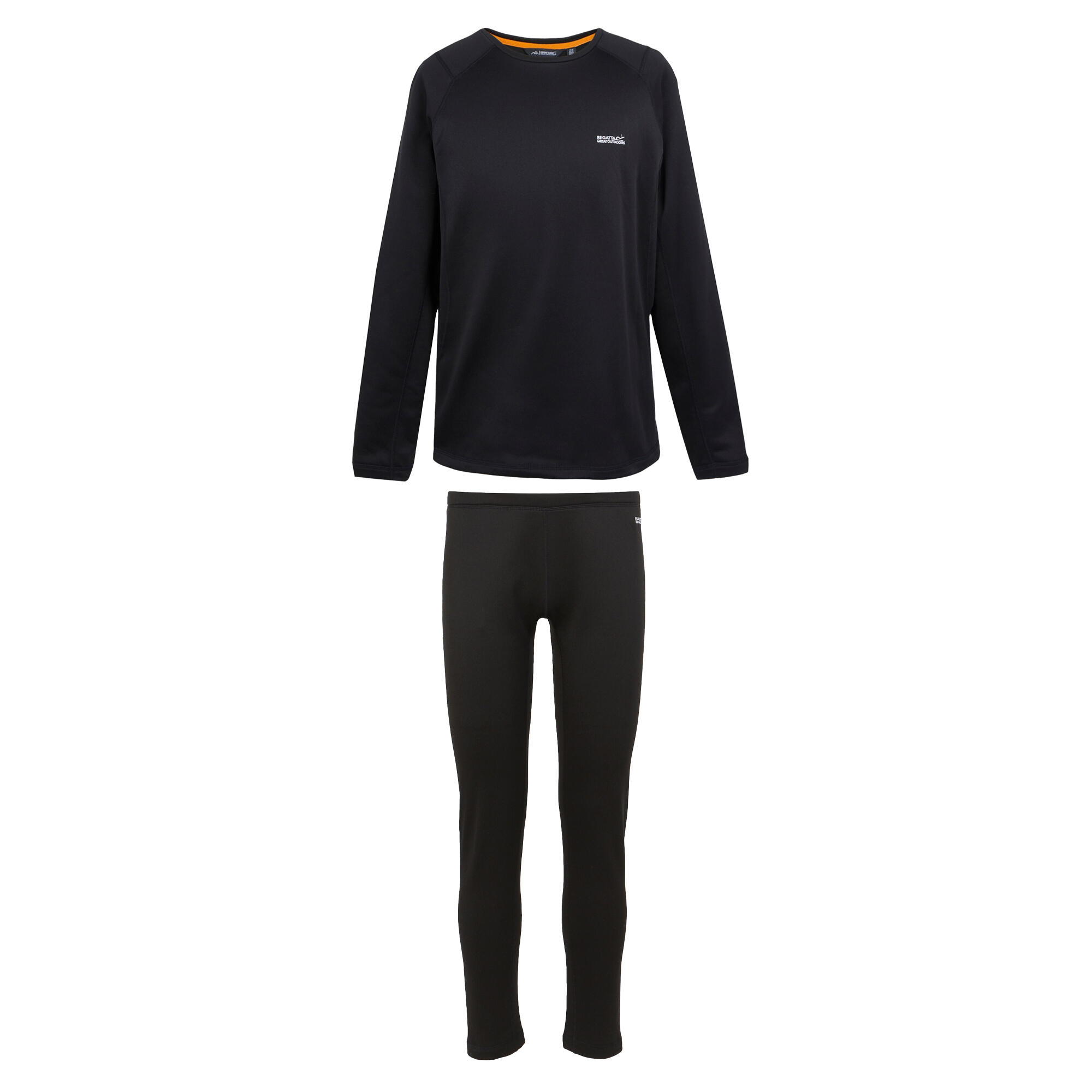 REGATTA Mens Thermal Base Layer Set (Black)