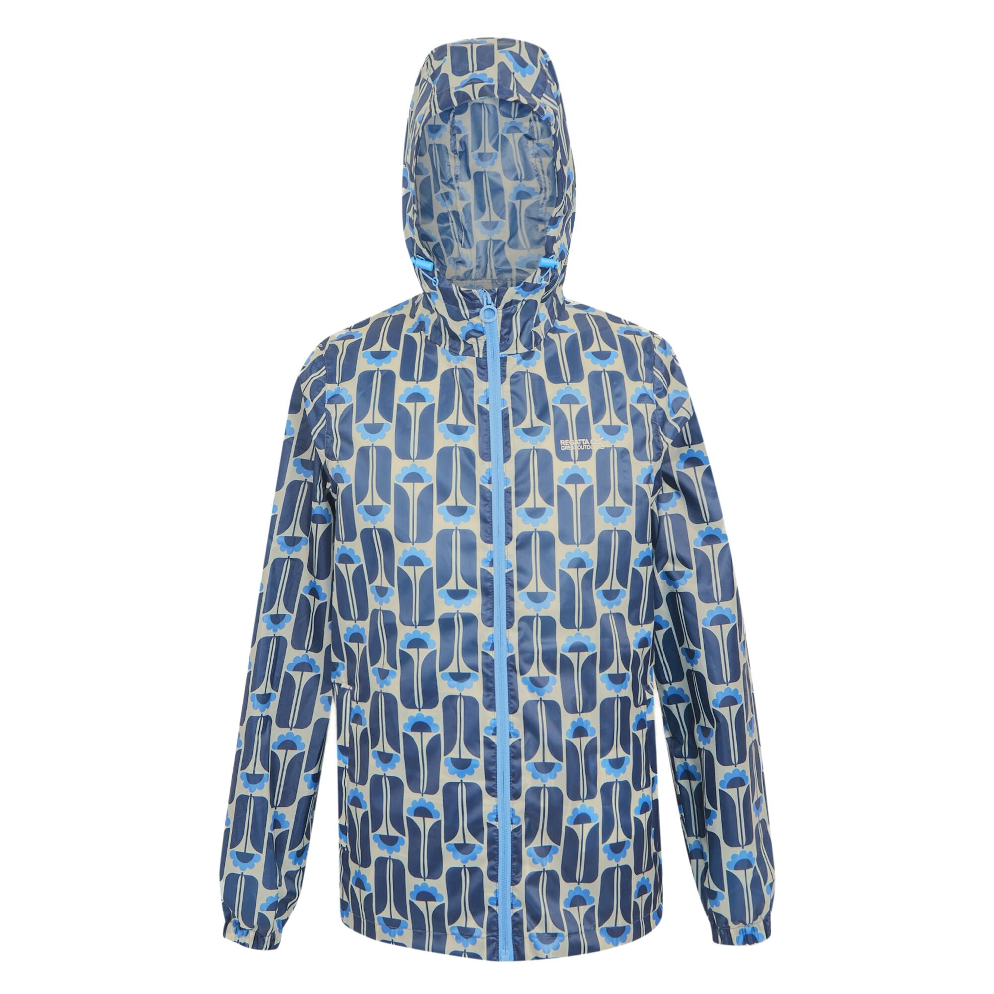 Womens/Ladies Orla Kiely Tall Flowers Packaway Summer Jacket (Navy) 1/5