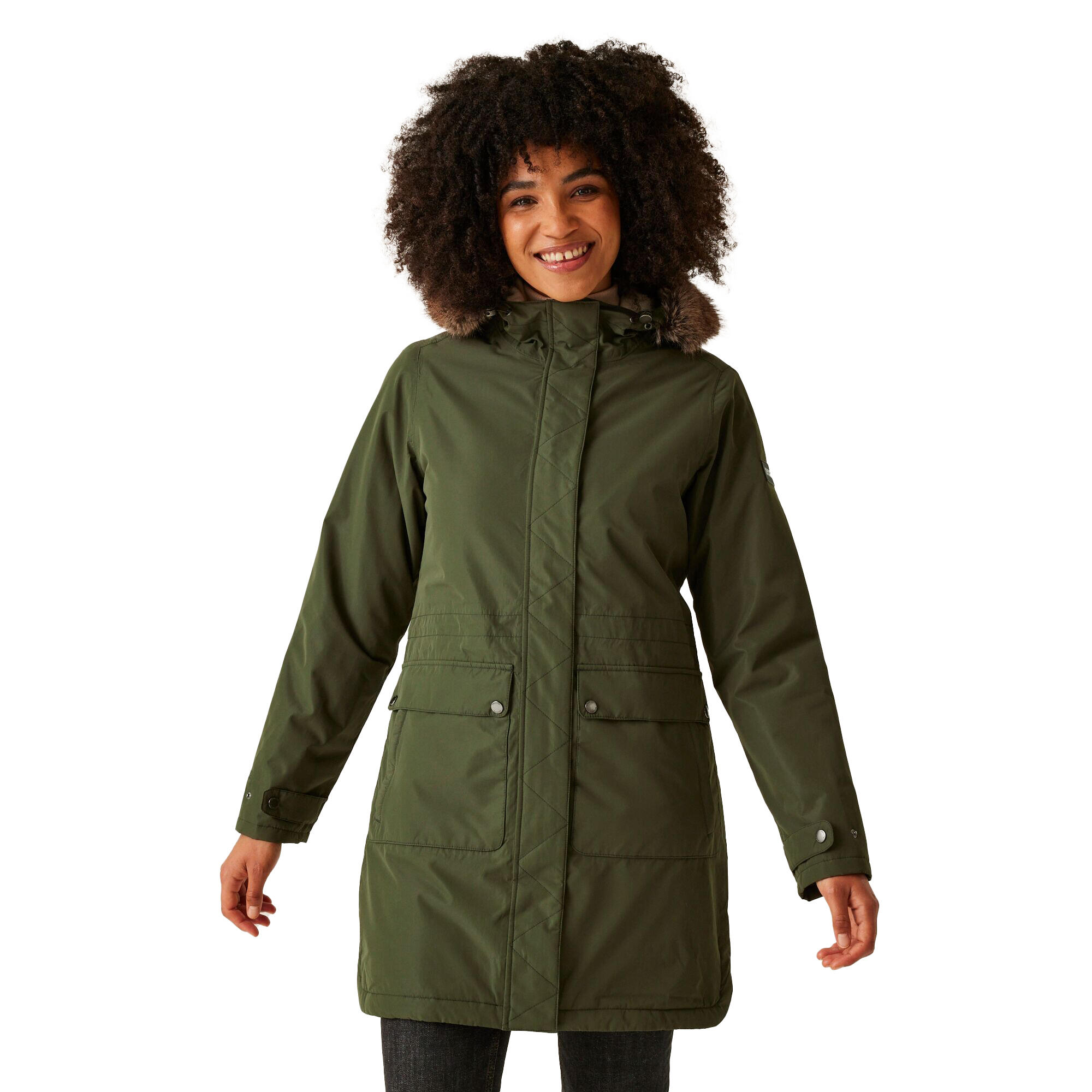 Parka Sabinka II para Mujer Caqui Oscuro 4/5