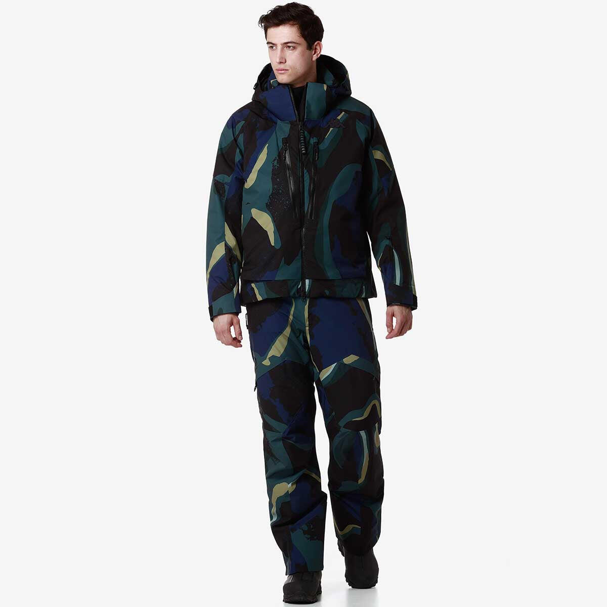 Pantaloni da uomo in poliestere blu da sci 5/7