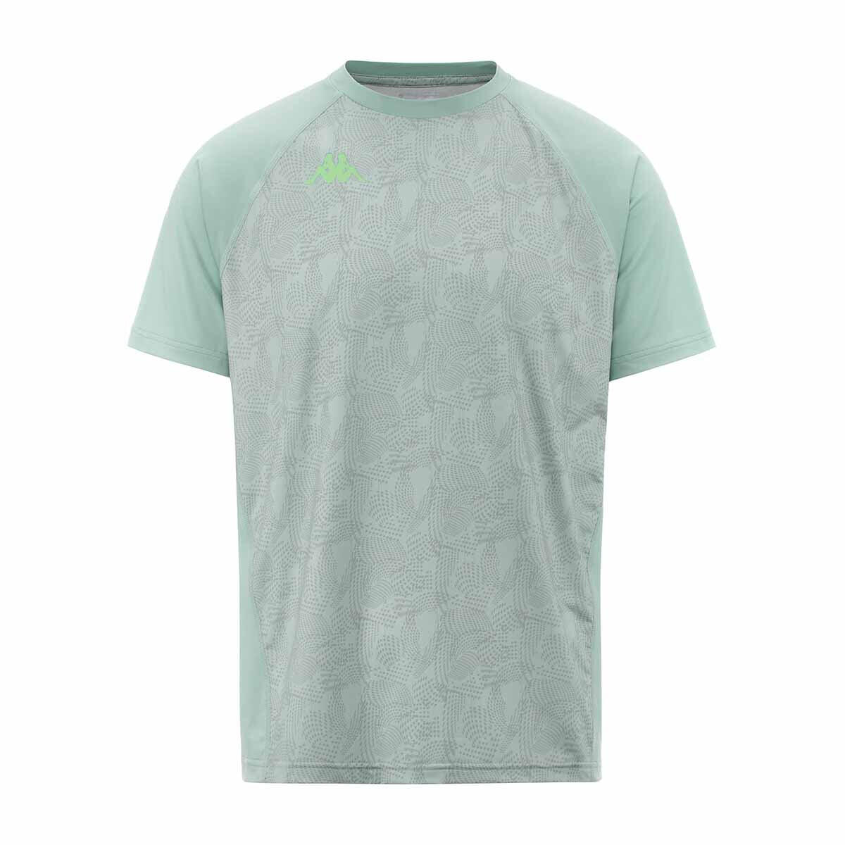 Kappa - T-shirt Running Homme Kombat Filo Vert - Maillot Manches Courtes - Beige|vert - 52 2xl - Decathlon