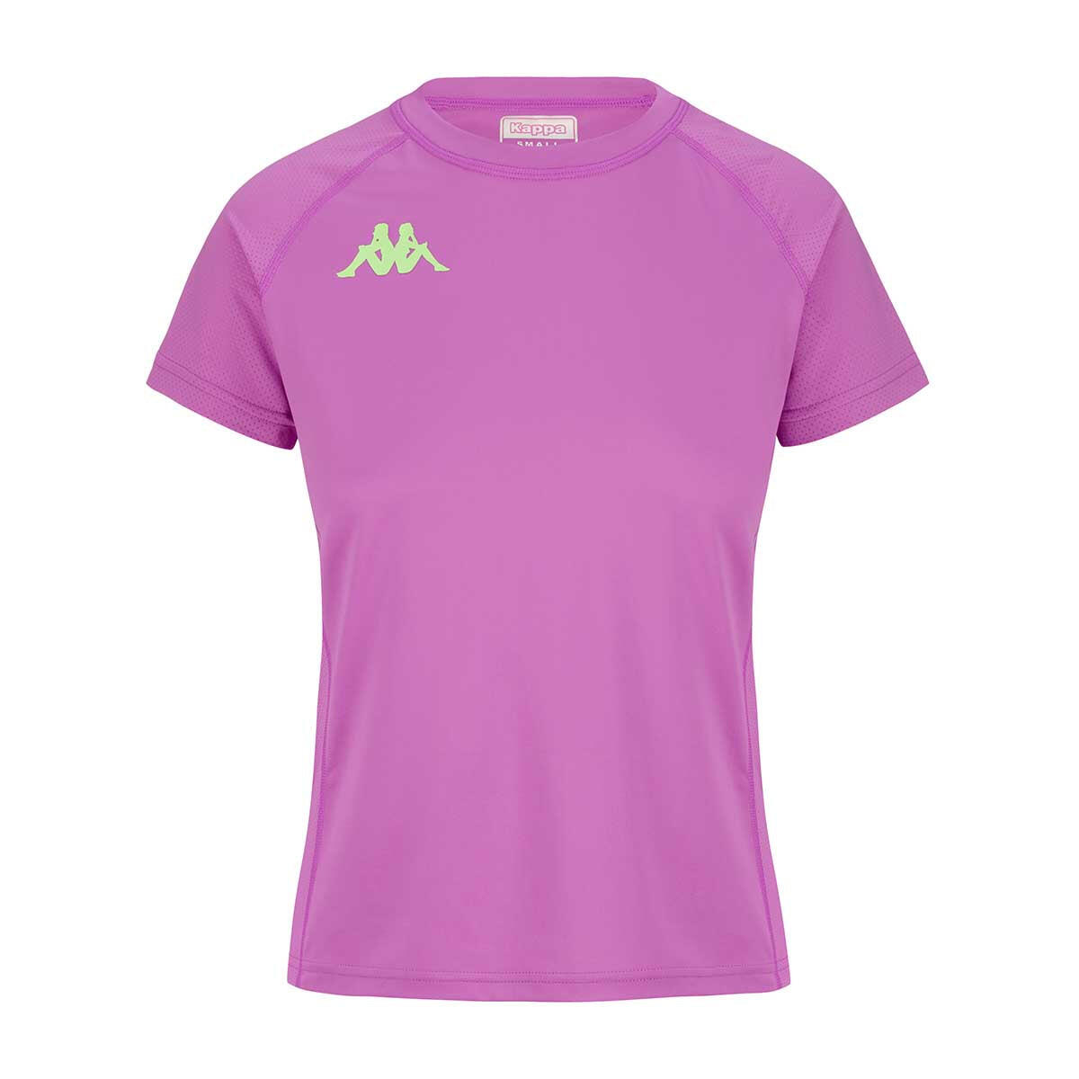 T-shirt running femme Kombat Fiba fuchsia 1/5