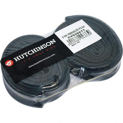 Blister di 2 camere d'aria con valvola presta Hutchinson 700x20-25 48mm