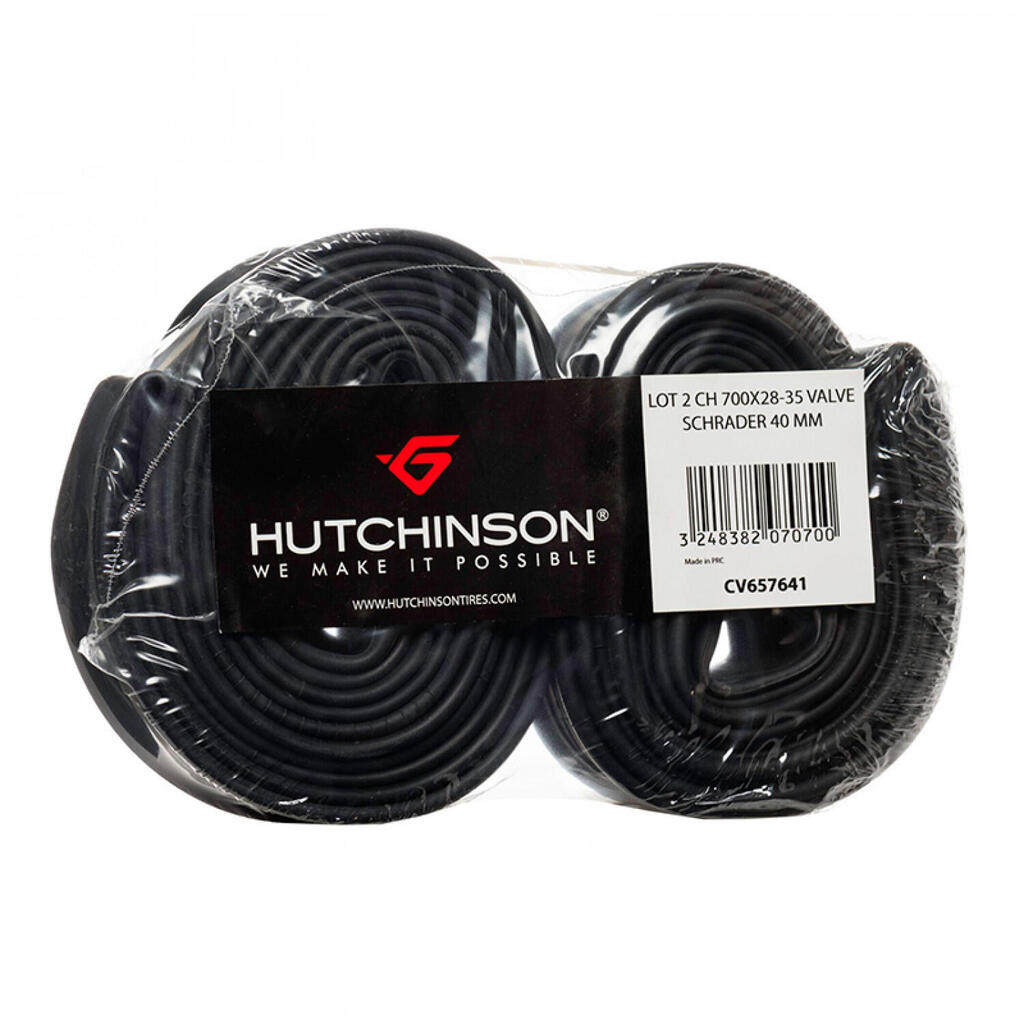 Blister 2 air chambers schrader valve Hutchinson 700x28-35 40 mm