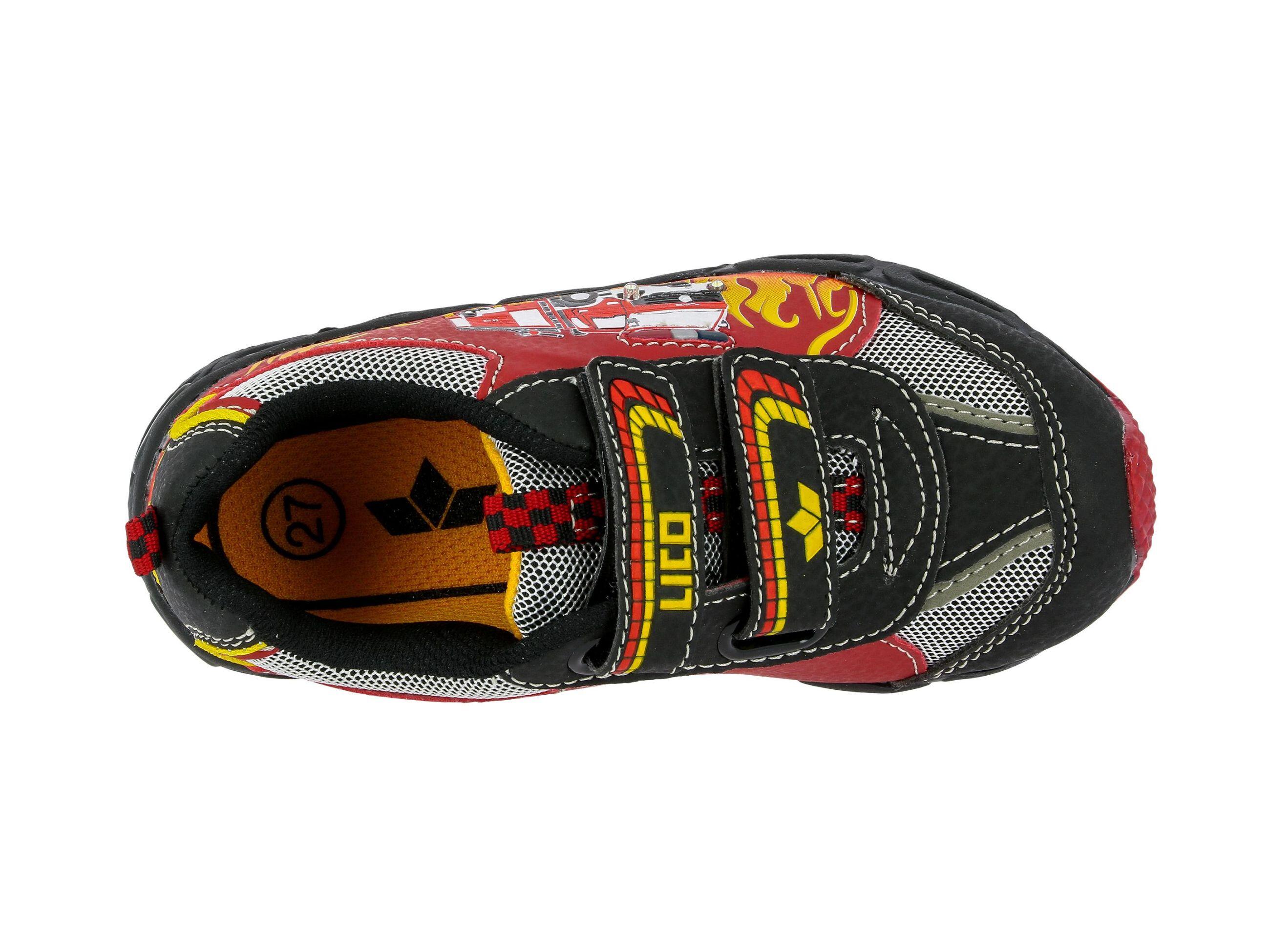 Baskets LICO Bob VS garçon rouge synthétique velcro semelle amovible 5/7