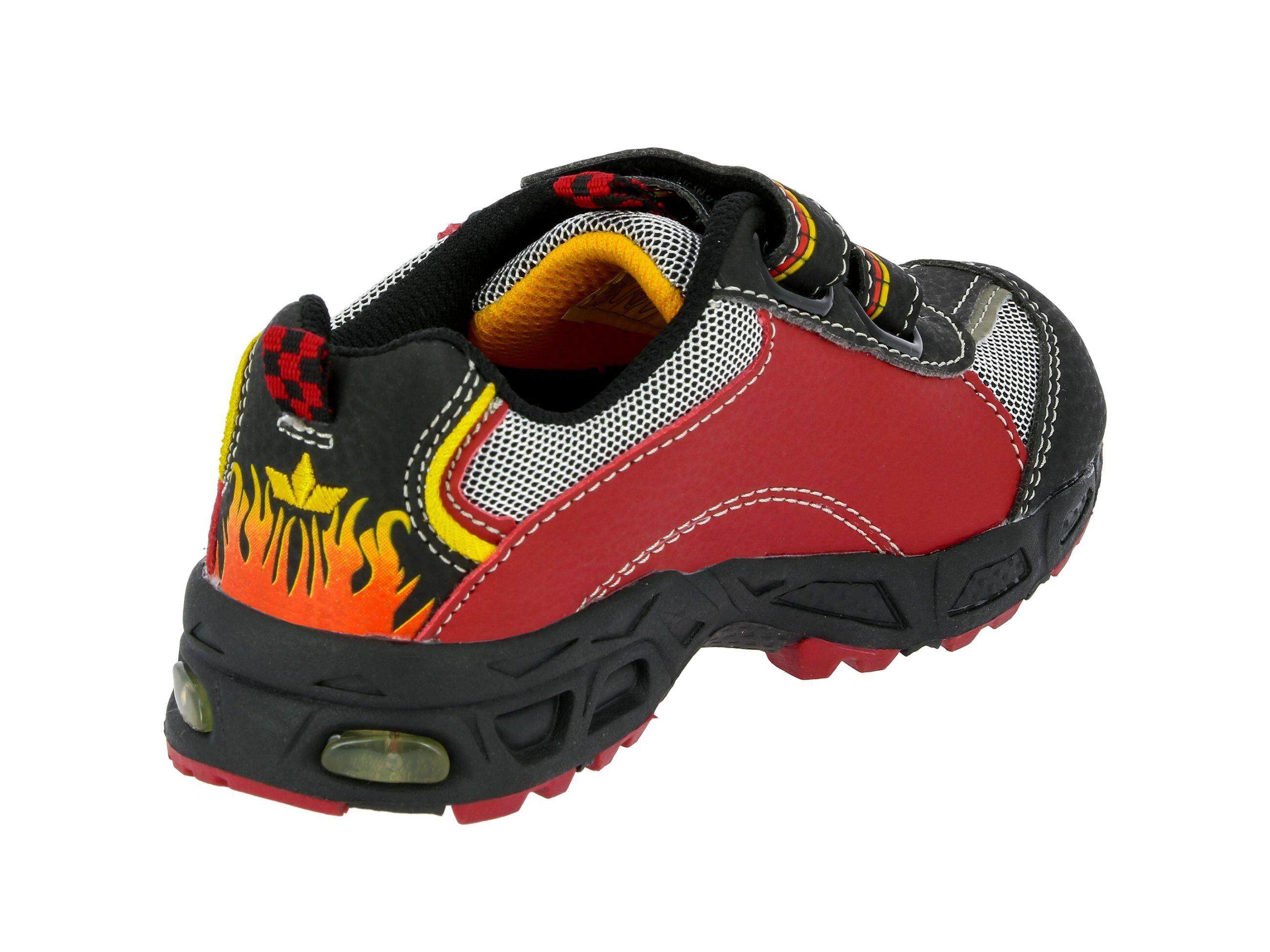 Baskets LICO Bob VS garçon rouge synthétique velcro semelle amovible 4/7