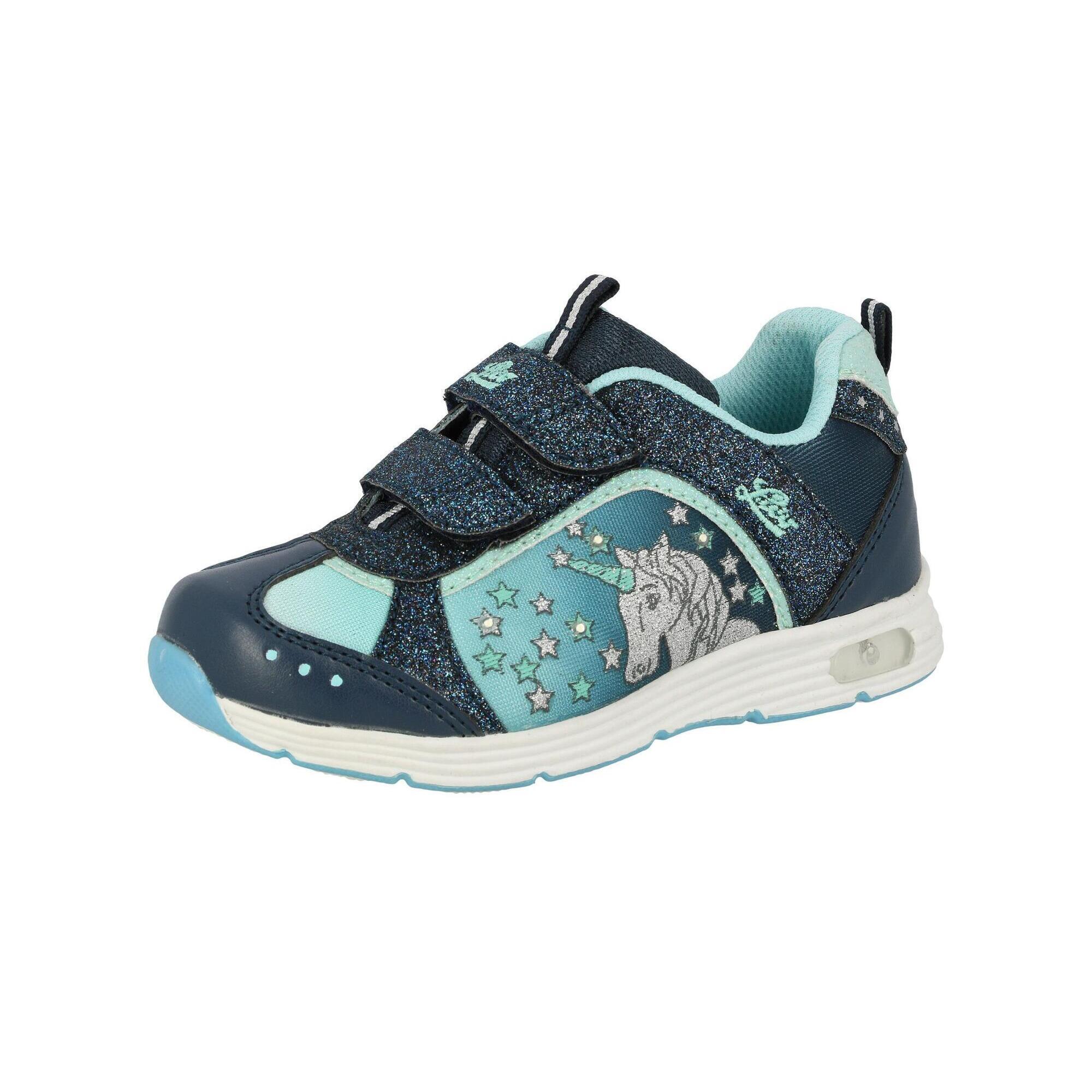 Lico - Chaussure De Raclée Fermeture Velcro Filles Lico Unicorn V Blinky - Baskets - Bleu - 29 - Decathlon