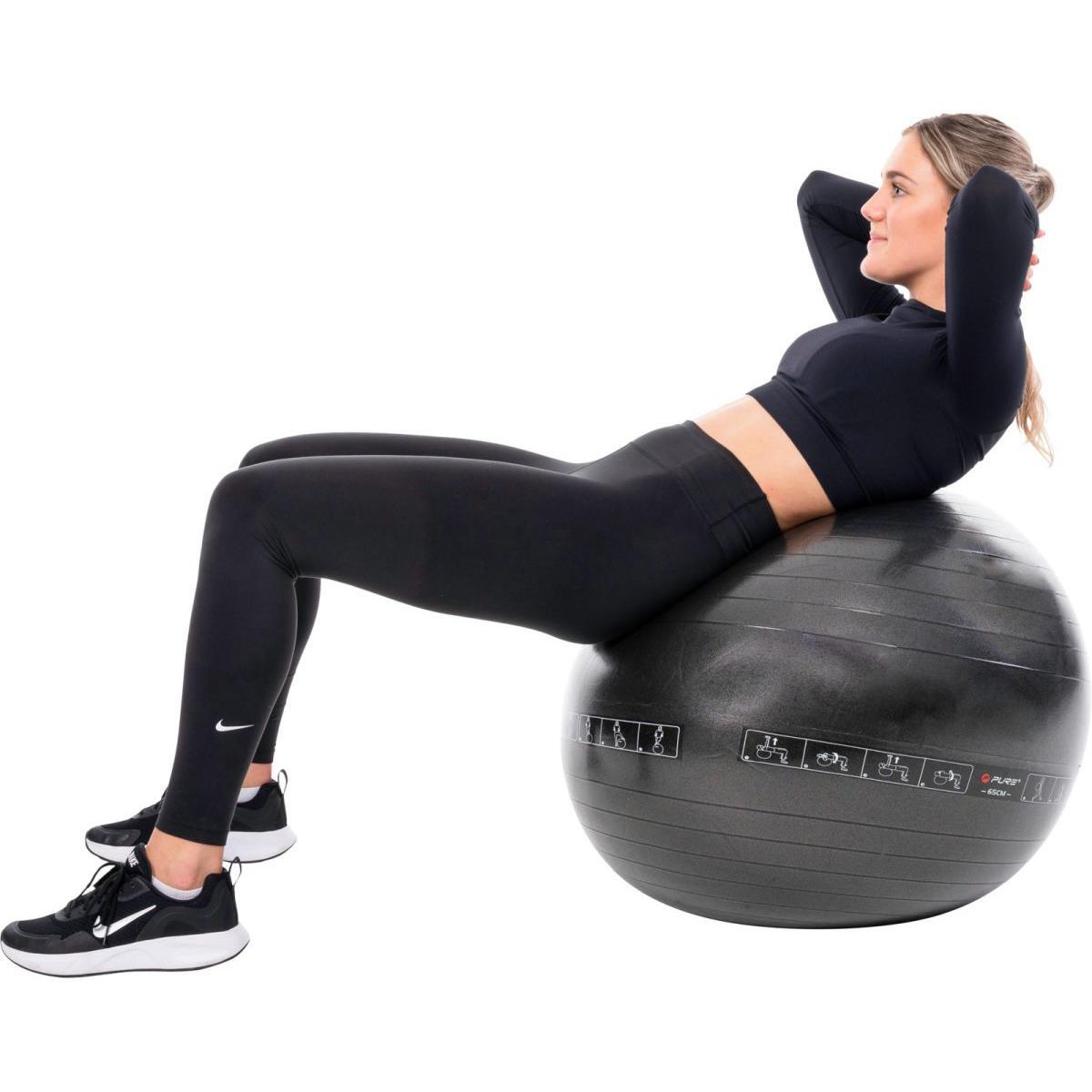 Pure2improve Gymnastikball (Anthrazit, ⌀75cm) 4/7