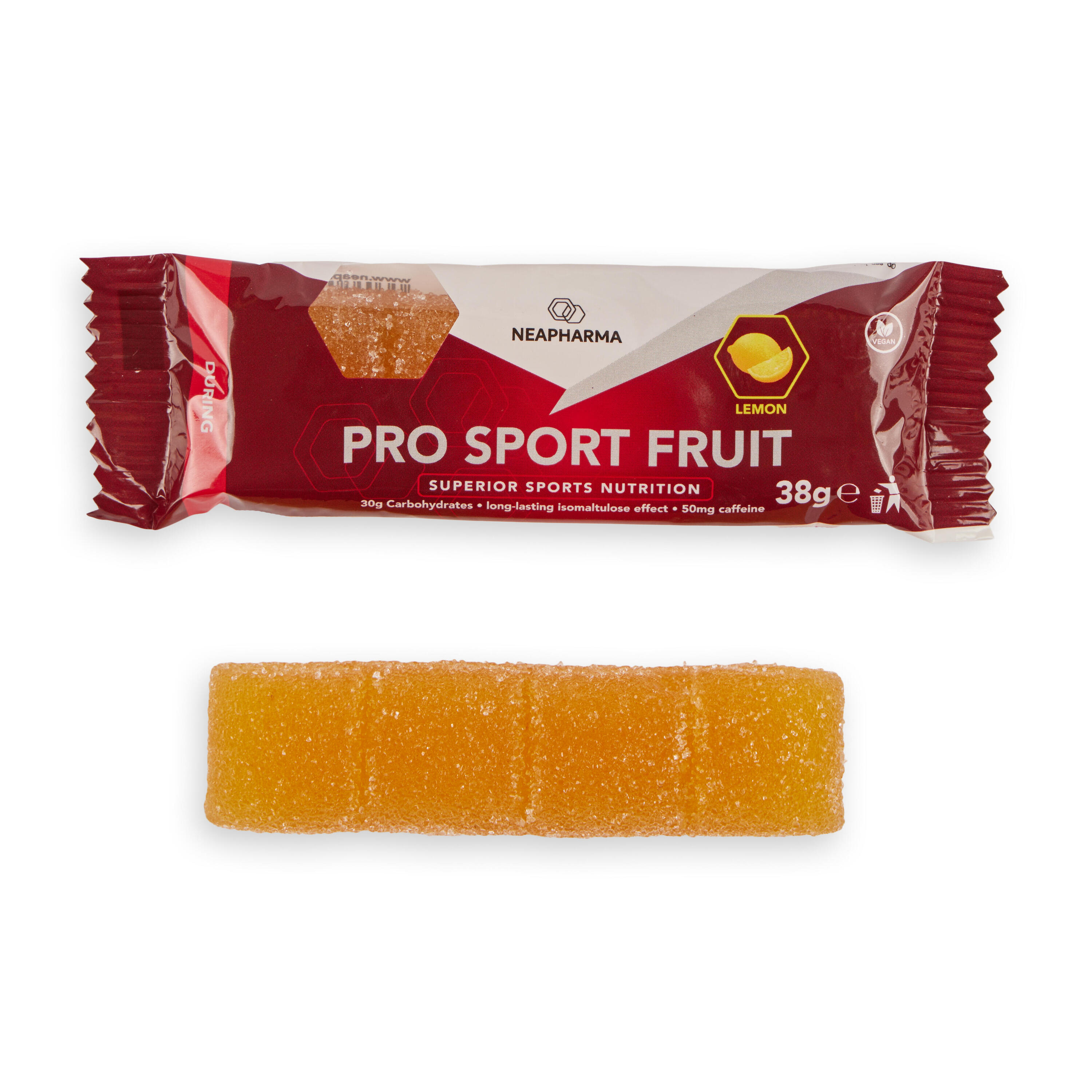 NEAPHARMA Sport fruit citroen mét cafeïne 10x38g