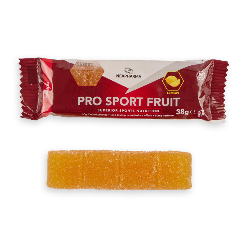 Sport fruit citroen mét cafeïne 10x38g