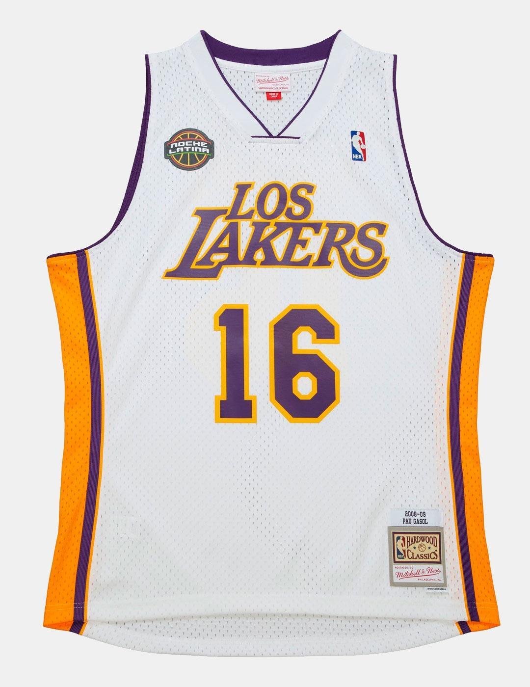 MITCHELL & NESS Maglietta NBA Los Angeles Lakers Pau Gasol 2008