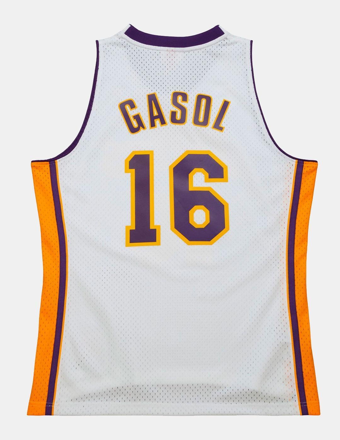 Maillot NBA Los Angeles Lakers Pau Gasol 2008 2/5